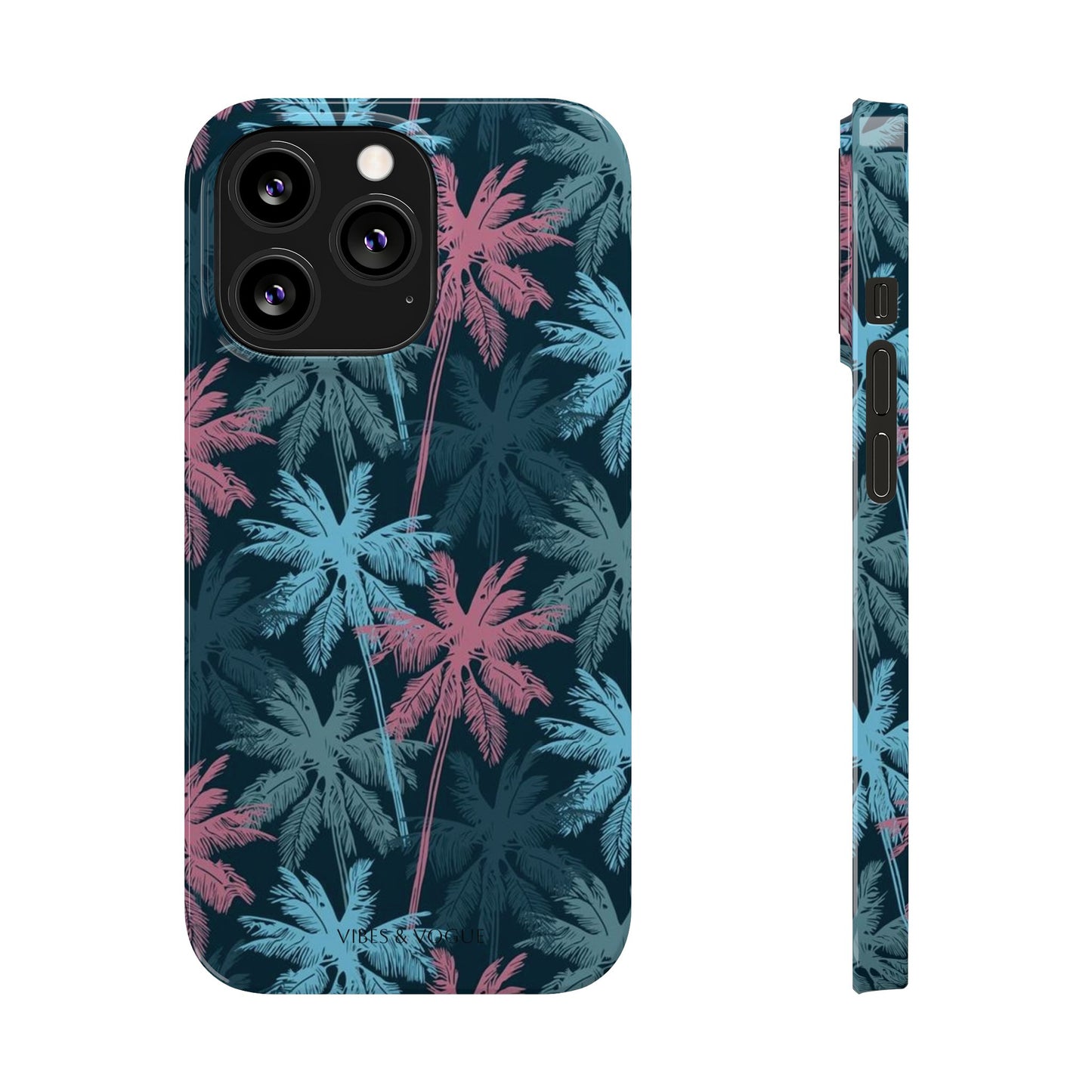Tropical Vibes Slim Phone Case - Summer Botanical Design