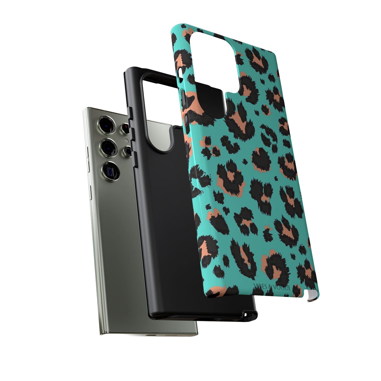 Leopard Print Phone Case, Tough Phone Case, Wild Style Accessory, Animal Print Cover, Stylish Phone Protection