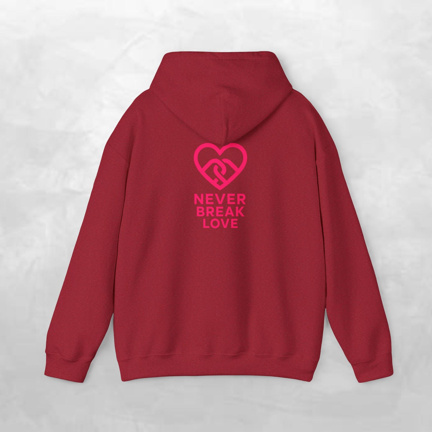Never Break Love Hoodie, Unisex Sweatshirt, Cute Gift for Couples, Valentine’s