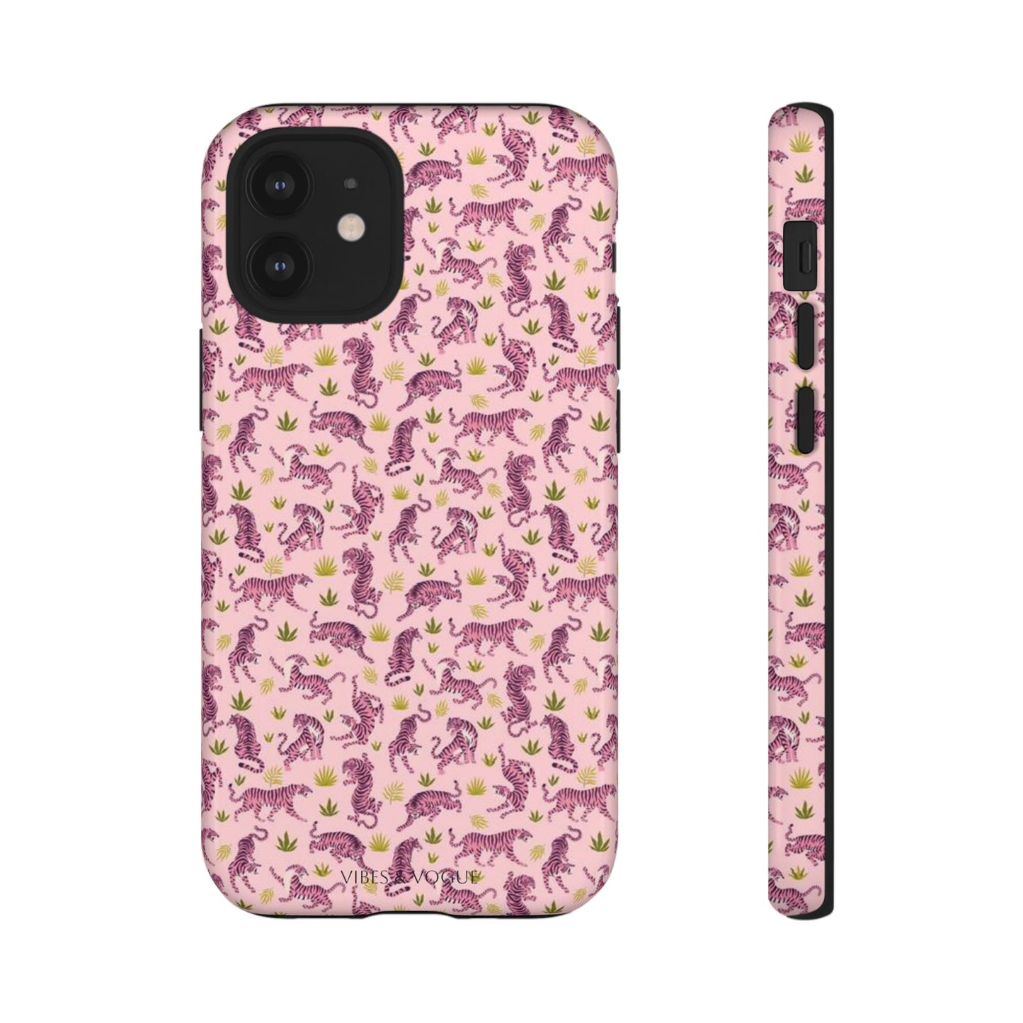 Pink Tiger Pattern Phone Case - Tough Cases