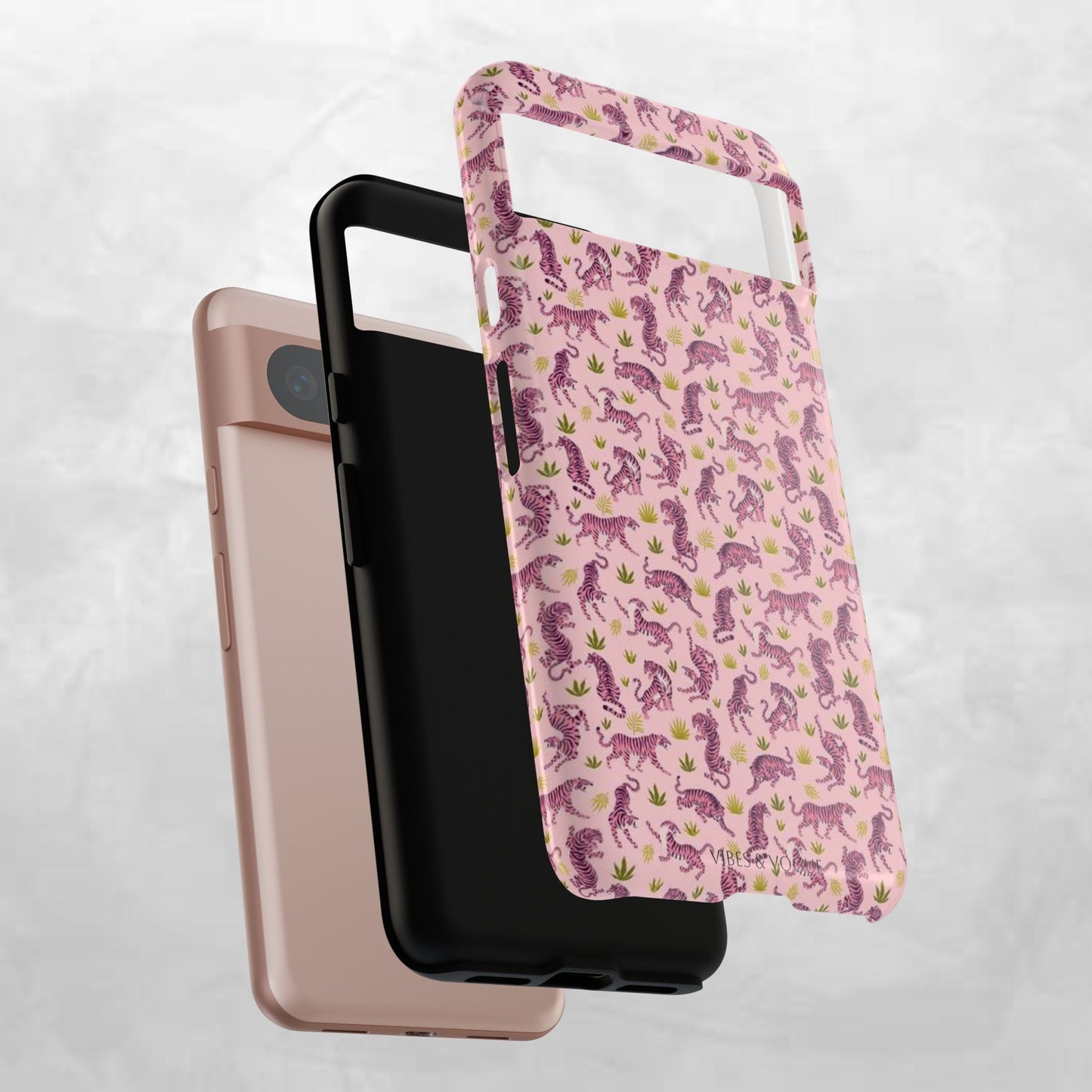 Pink Tiger Pattern Phone Case - Tough Cases