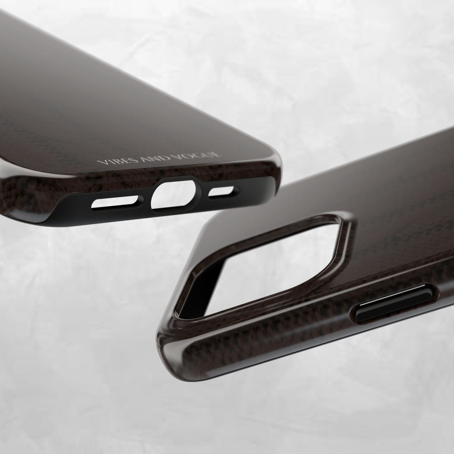 Cable Knit Chocolate Tough Phone Case — Vibes and Vogue Protective Cover