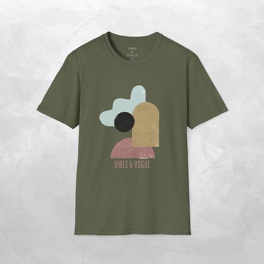Vibes & Vogue Unisex Softstyle T-Shirt - Trendy Casual Wear for Art Lovers