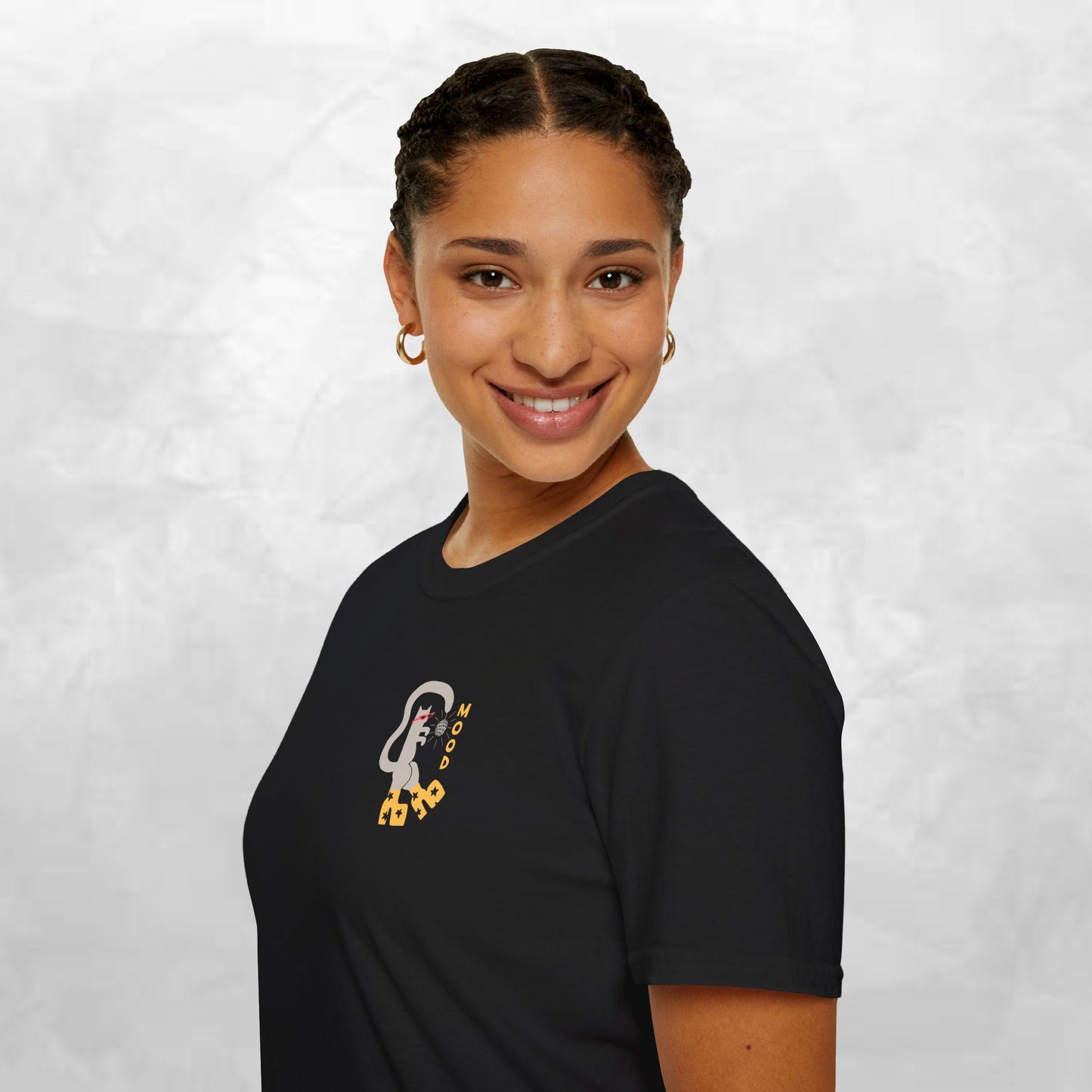 Ghost & Sunflowers T-Shirt — Cute Minimal Halloween Tee