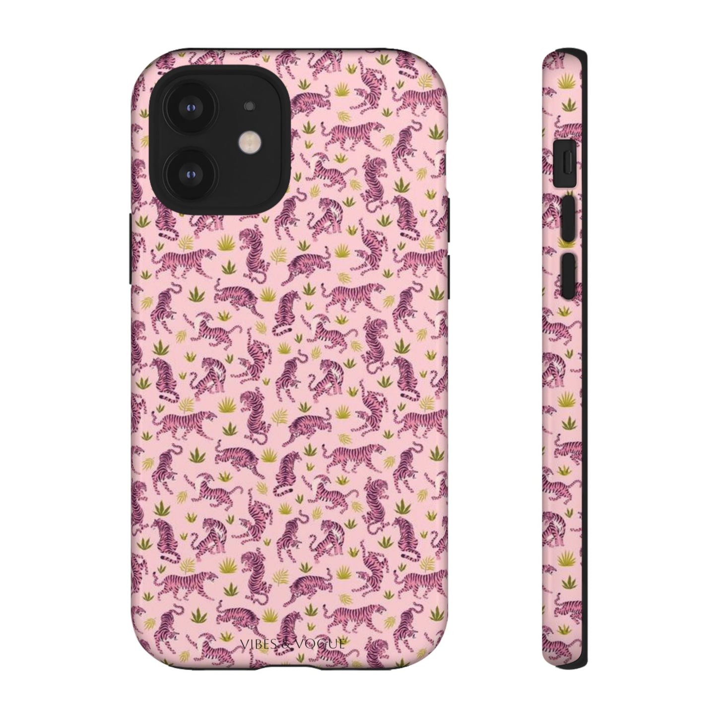 Pink Tiger Pattern Phone Case - Tough Cases