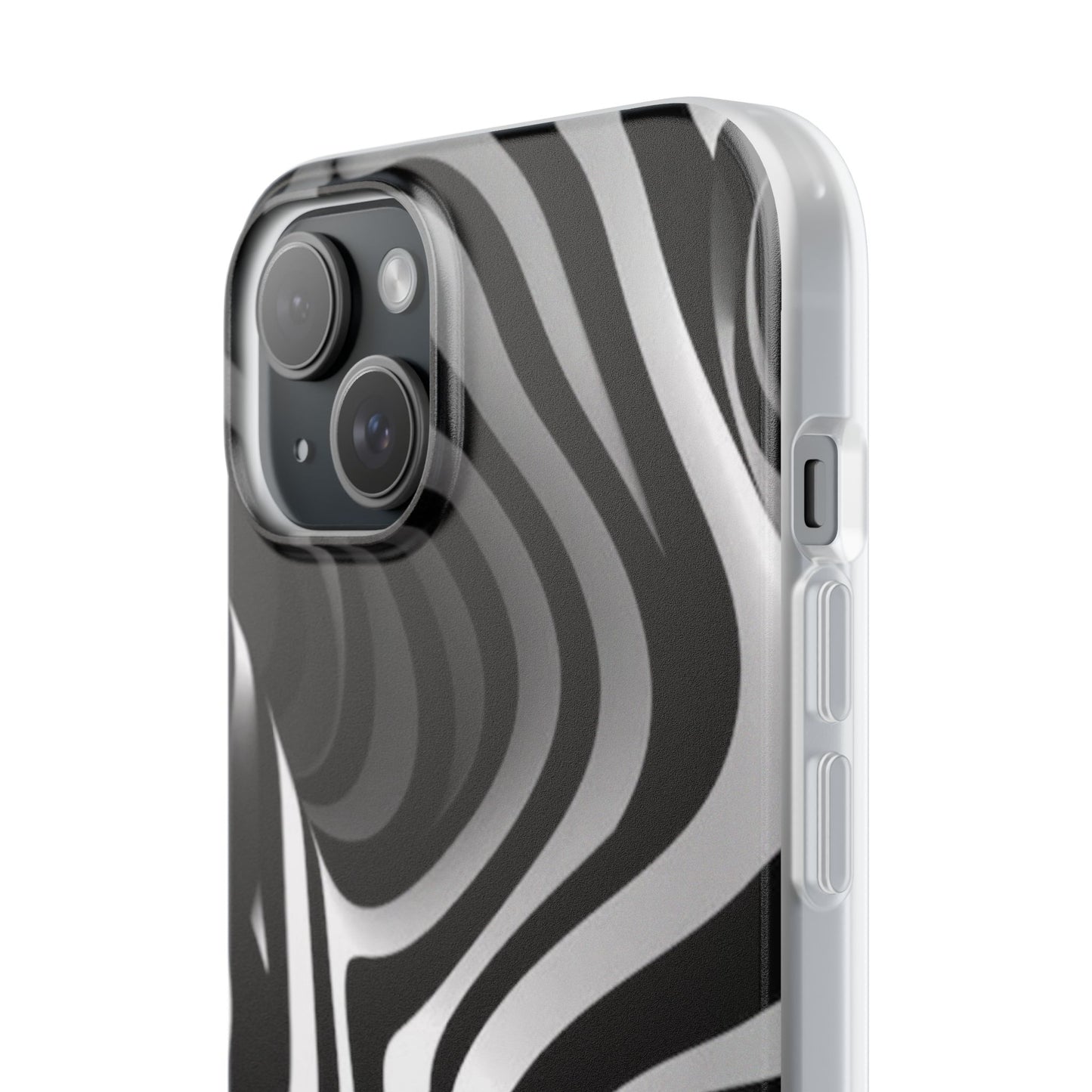 Stylish Phone Cases, Trendy Flexi Cases for iPhone, Black and White Art Case, Gifts for Him/Her, Phone Accessories, Unique Design