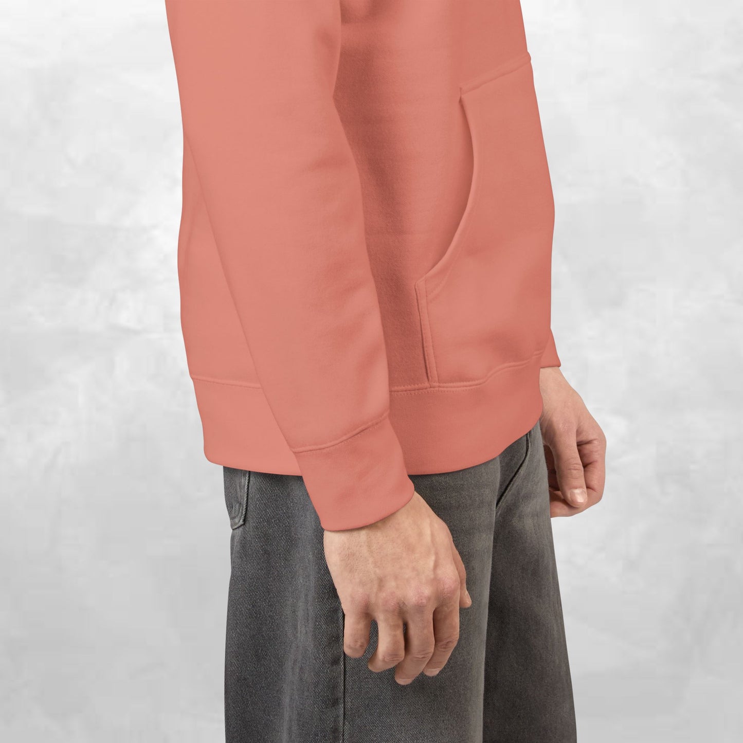 Cozy Coral Unisex Fleece Hoodie, Casual Streetwear, Gift for Him/Her, Comfortable Layering, Everyday Hoodie