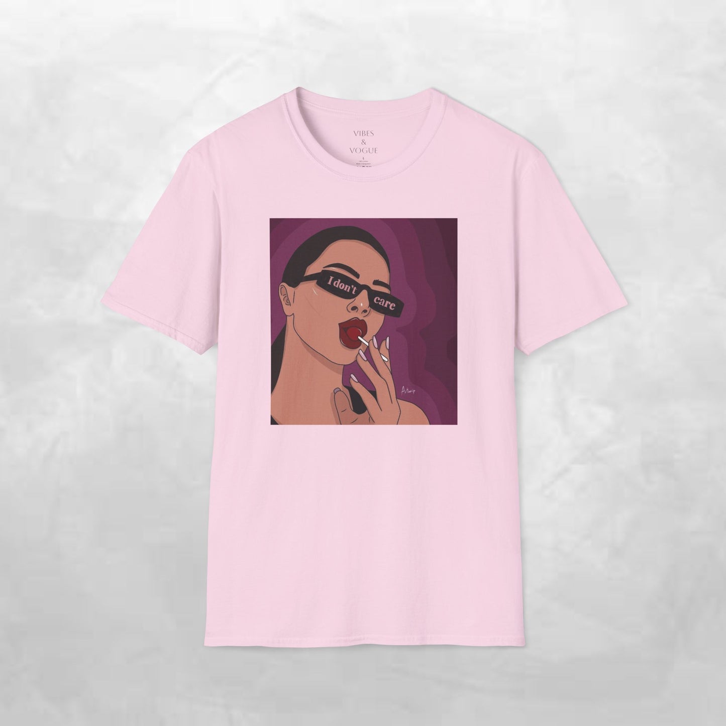 I Don't Care Graphic Unisex Softstyle T-Shirt – Casual Chic for Everyday Wear