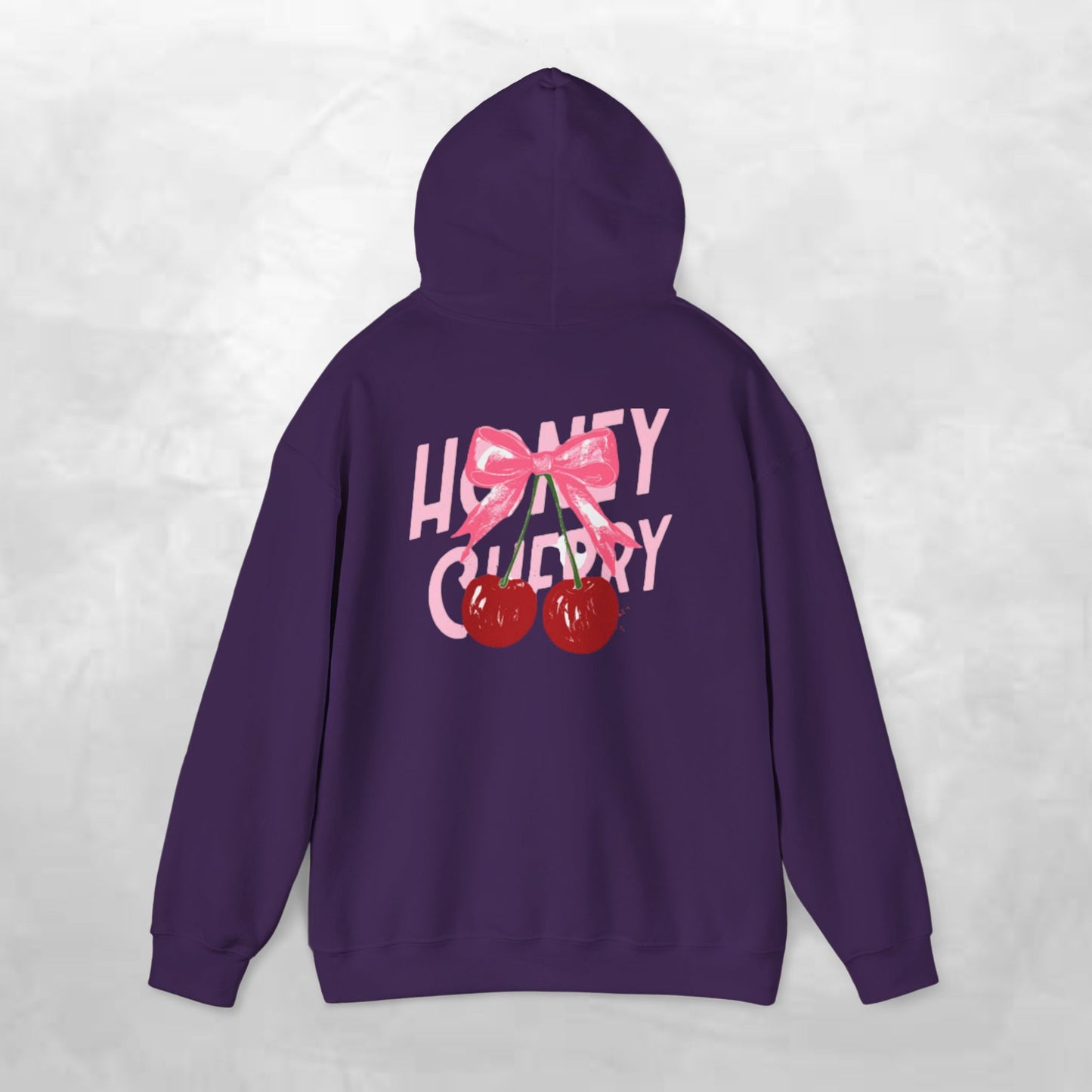 Cherry Bow Unisex Hoodie - Sweet, Cozy Style for Spring, Casual Wear, Gift for Birthdays, Summer Fun, Festival Fashion