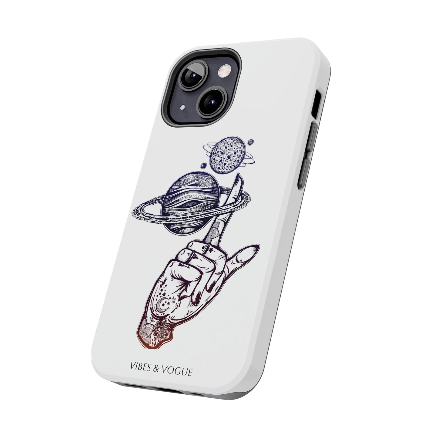 Cosmic Tattoo Phone Case, Unique Galaxy Cell Phone Cover, Gift for Astronomers, Trendy Space Phone Protector, Birthday and Holiday Gift