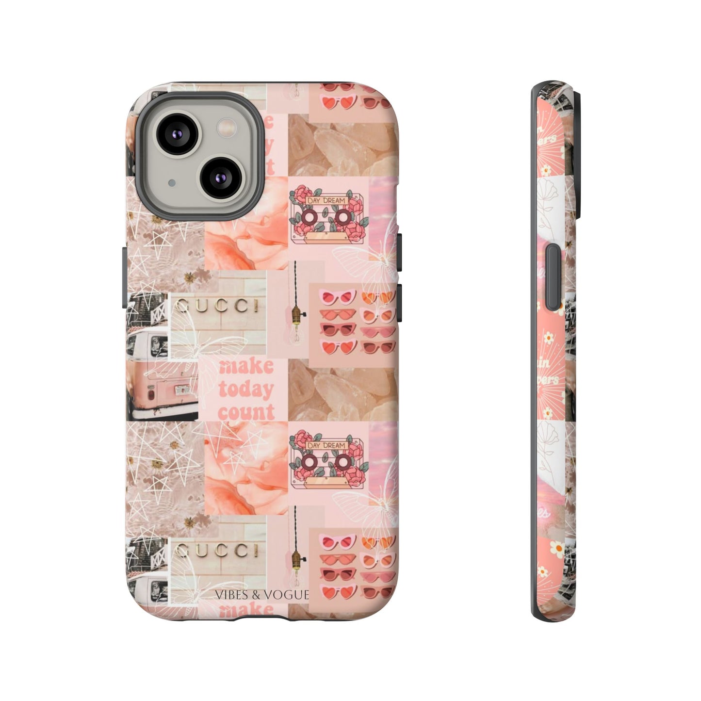 Stylish Phone Case for Trendsetters, Customizable Smartphone Cover, Vibes & Vogue Design, Floral Aesthetic Gift, Unique Tech Accessory