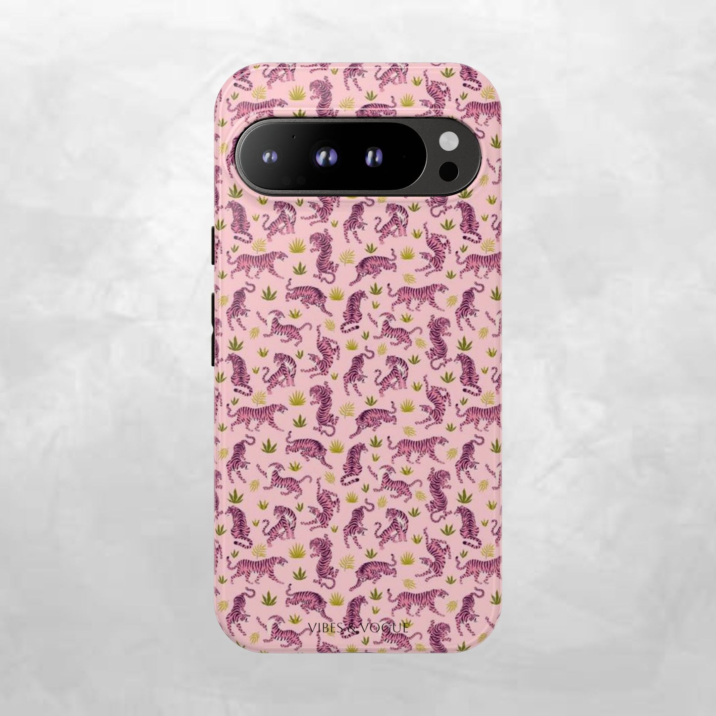 Pink Tiger Pattern Phone Case - Tough Cases