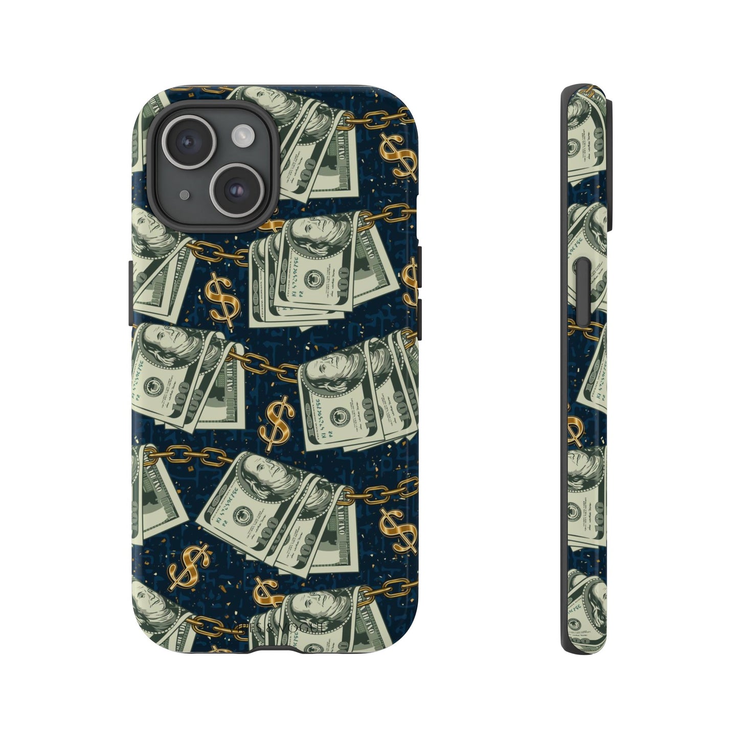 Money Motivation Phone Case, Tough Cases for iPhone, Money Design Phone Accessory, Trendy Tech Gifts, Unique Phone Cover