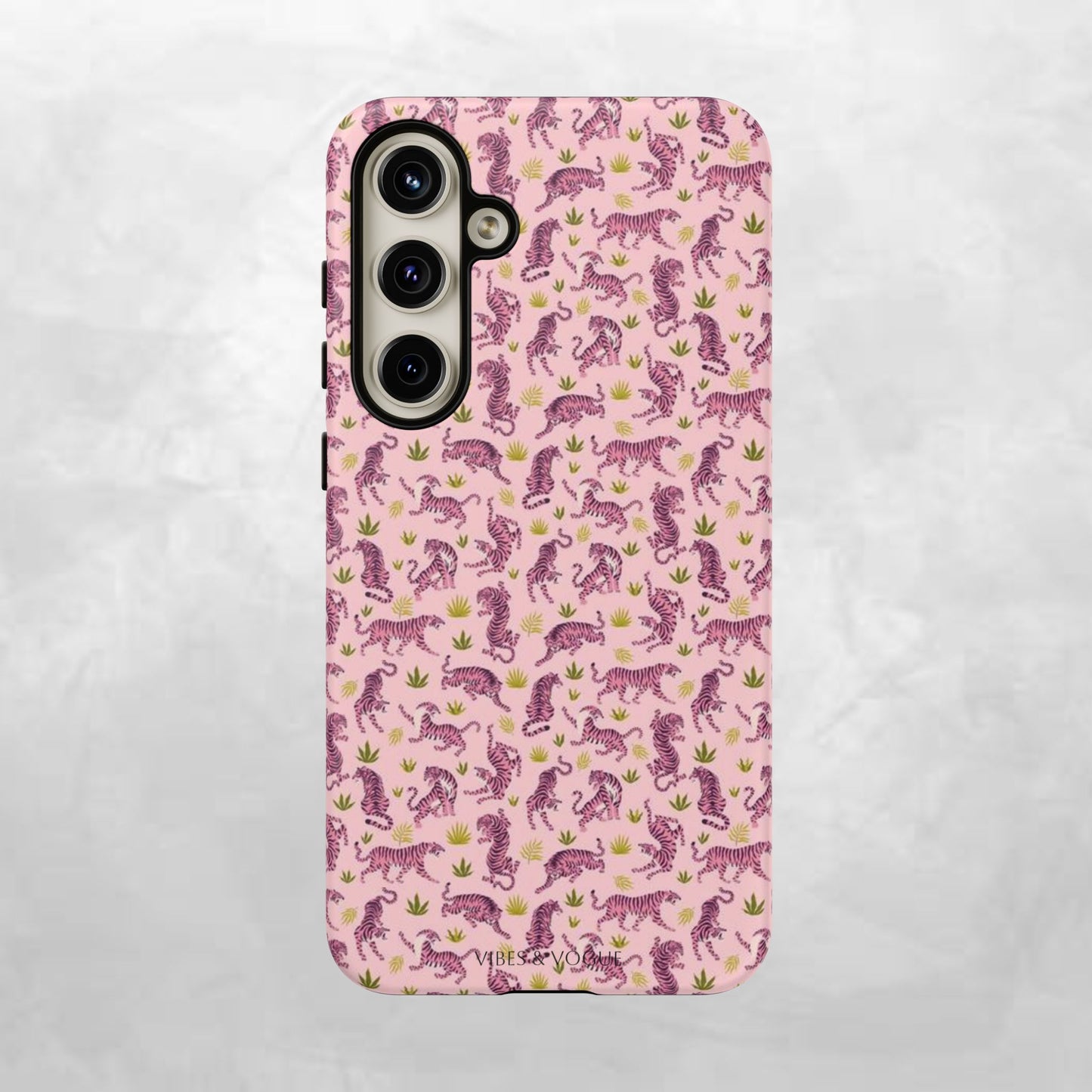 Pink Tiger Pattern Phone Case - Tough Cases