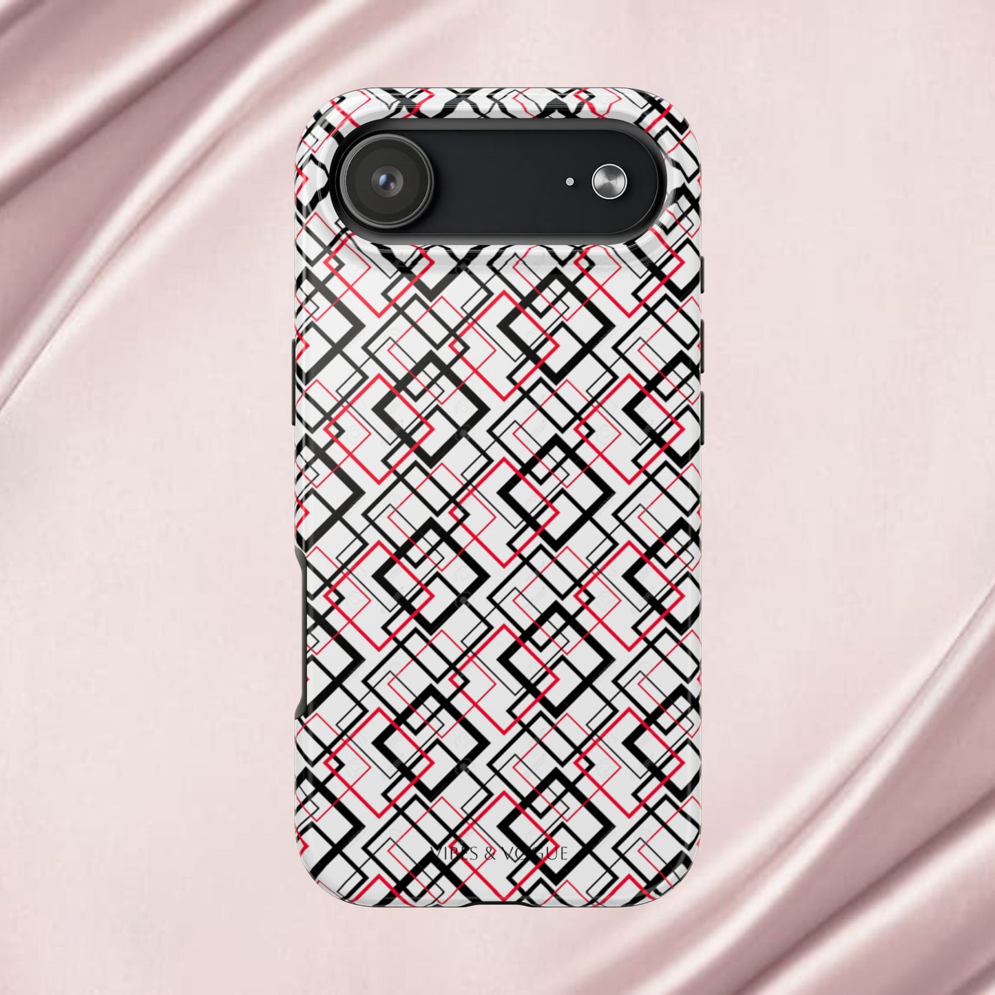 Stylish Geometric Tough Phone Case - Modern Design for Trendsetters