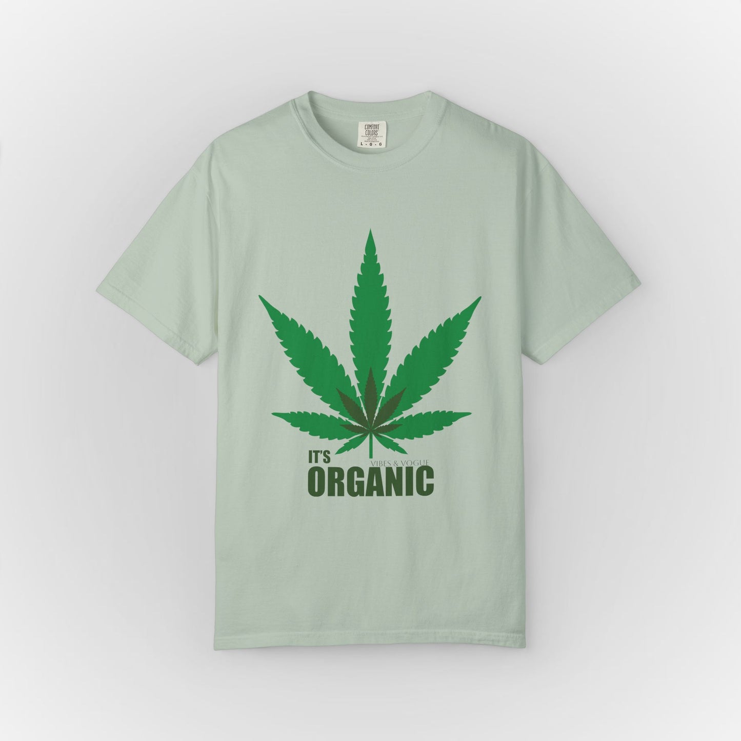 Organic Cannabis Leaf Unisex T-Shirt | Eco-Friendly Apparel for Green Living