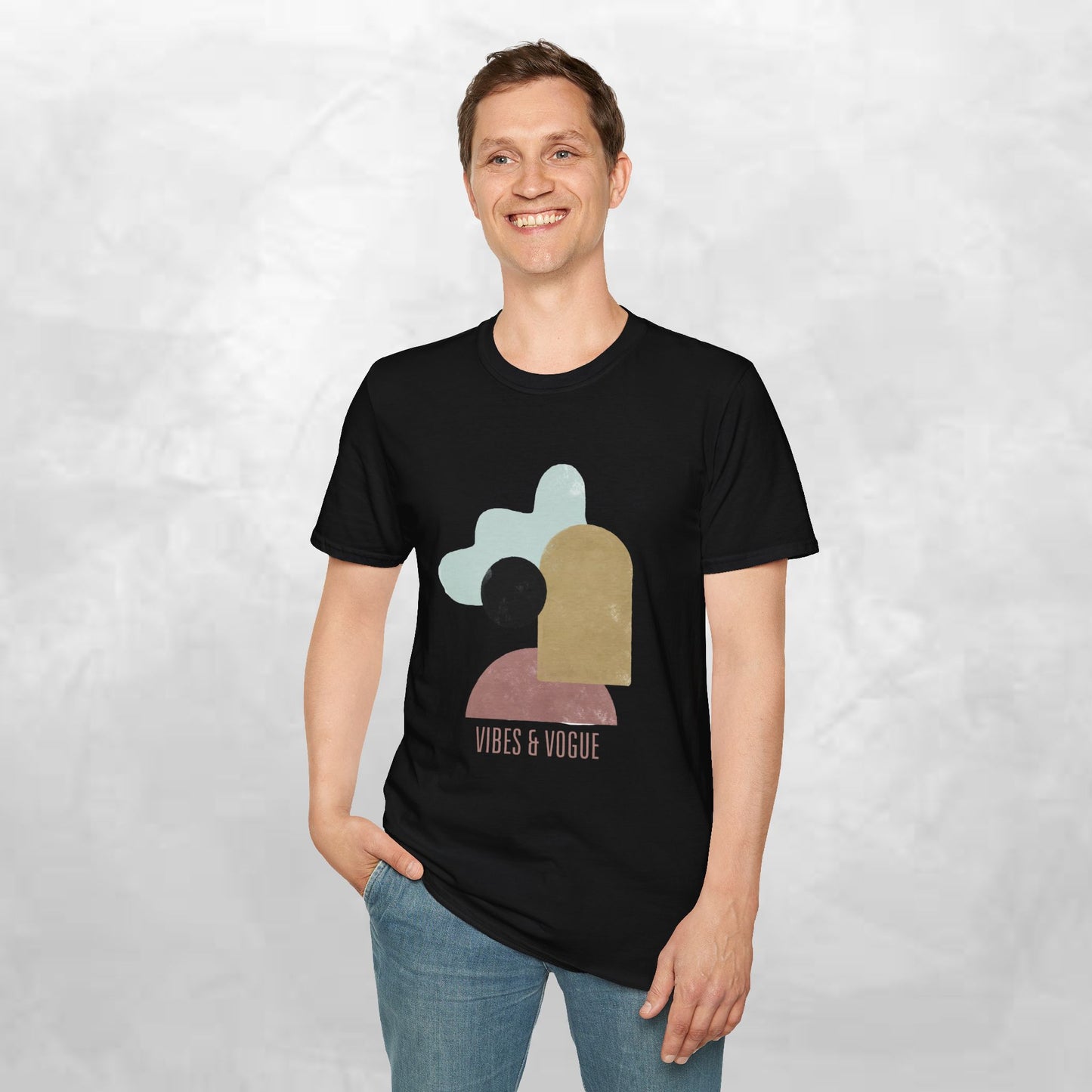 Vibes & Vogue Unisex Softstyle T-Shirt - Trendy Casual Wear for Art Lovers