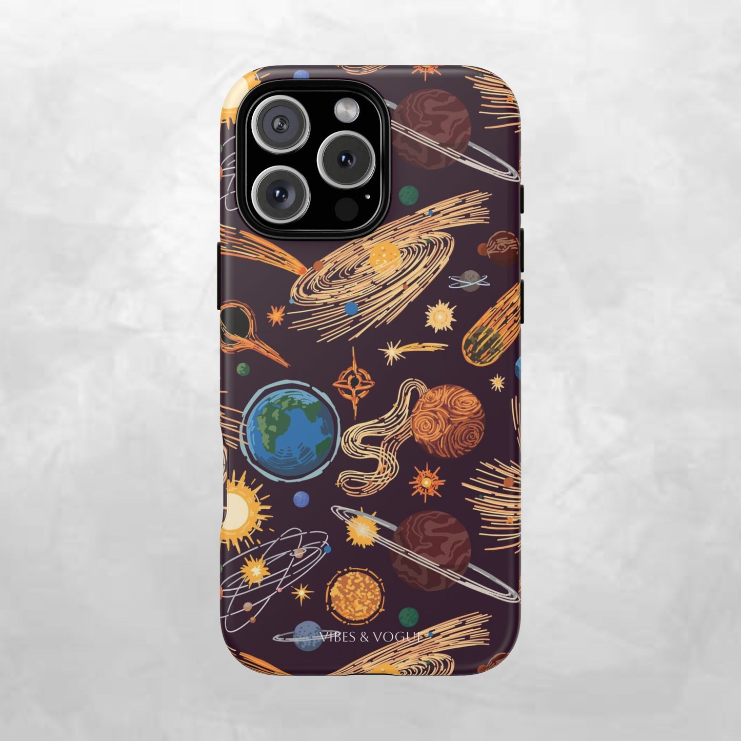 Space-Themed Phone Case - Cosmic Galaxy Design, Durable Protective Cover, Unique Gift, Celestial Lover's Accessory