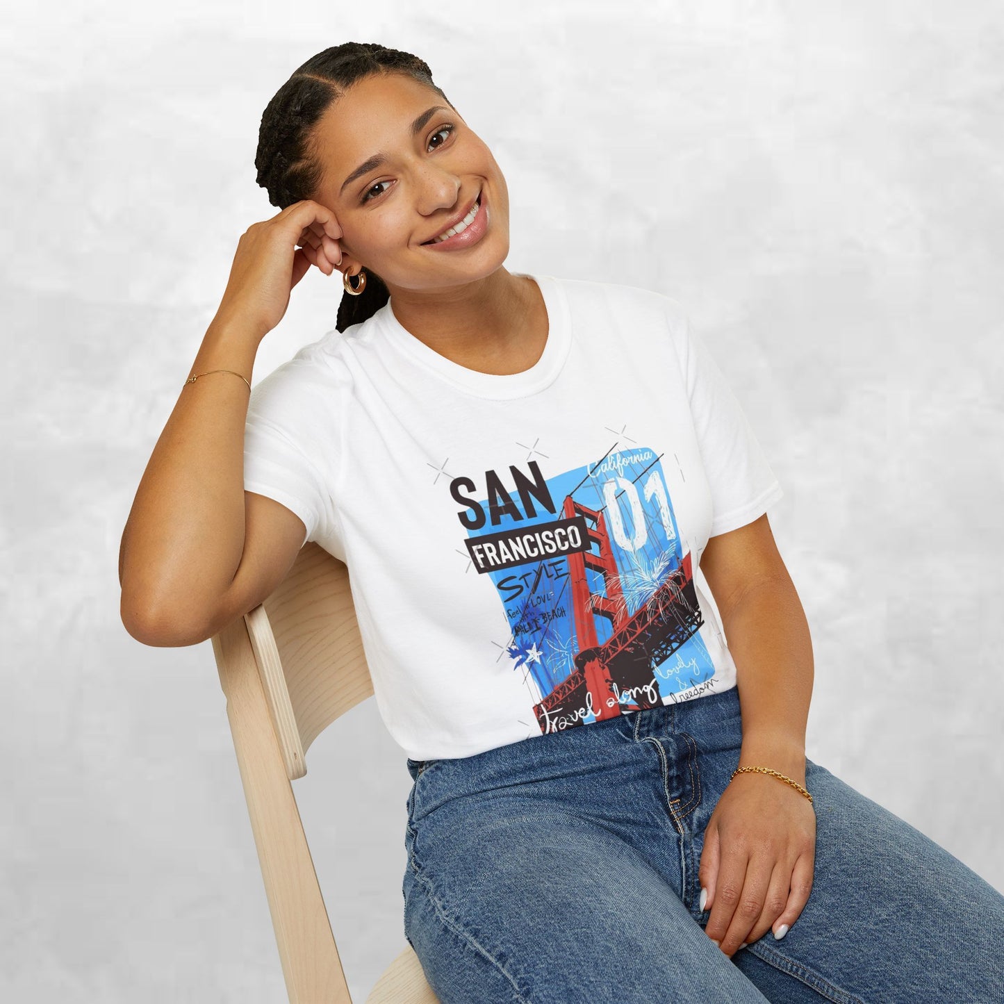 San Francisco Golden Gate Bridge Graphic T-Shirt — City Travel Tee