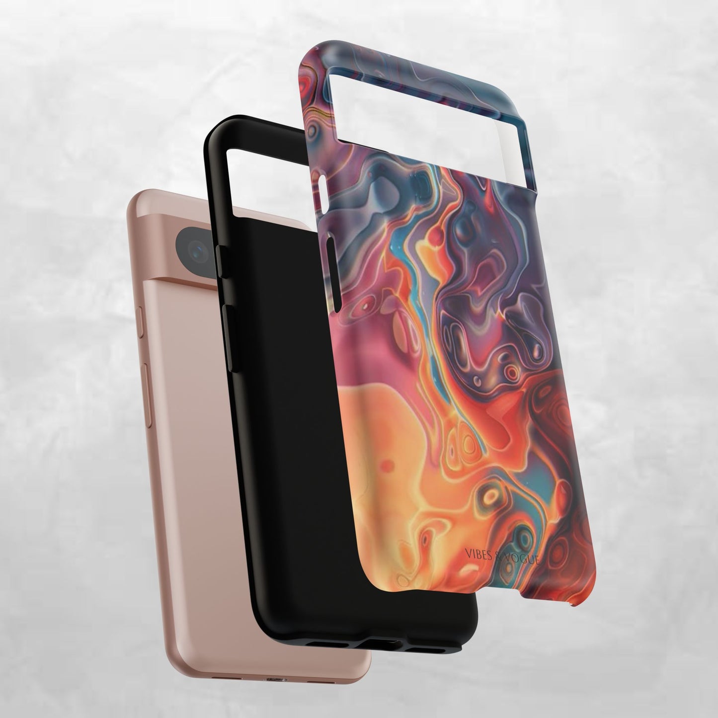 Colorful Phone Case, Abstract Print Cover, Tough Cases for Protection, Gift for Her, Modern Design, Trendy Mobile Accessory