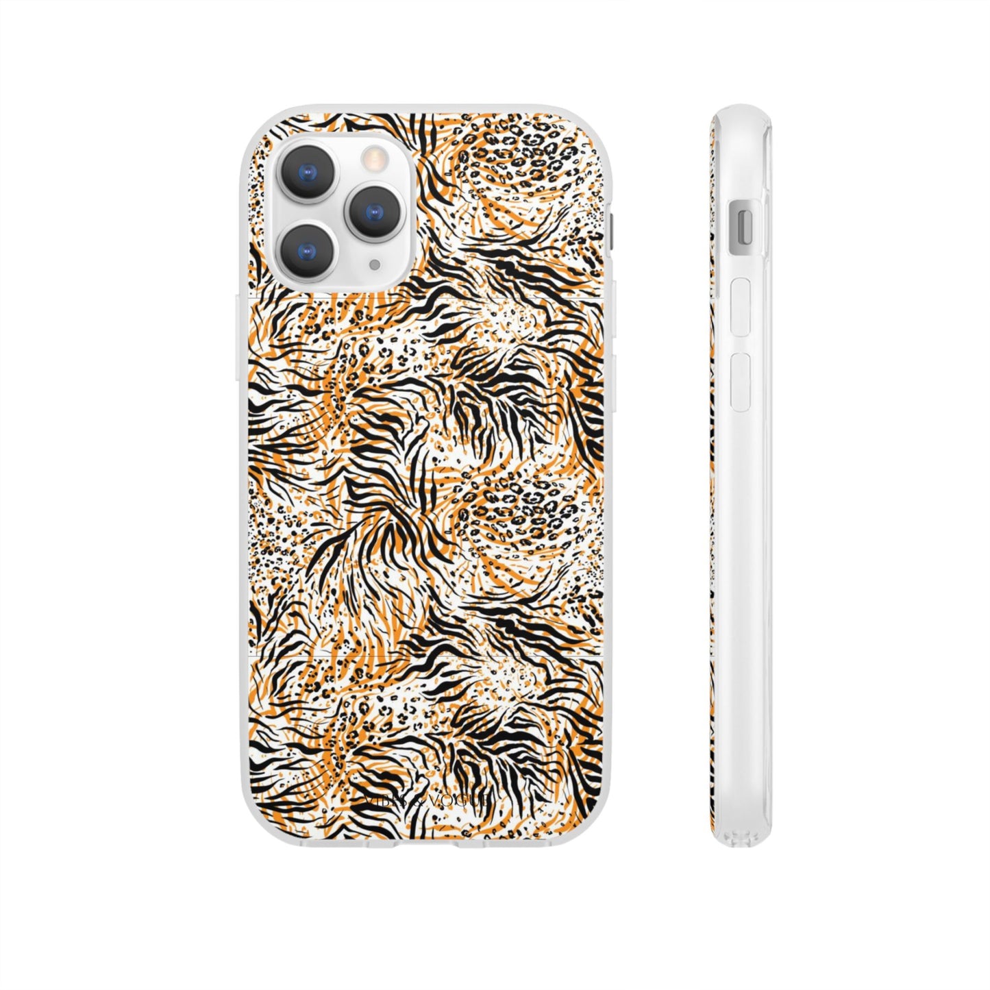 Wild Animal Print Flexi Case for iPhone - Fierce & Trendy Design
