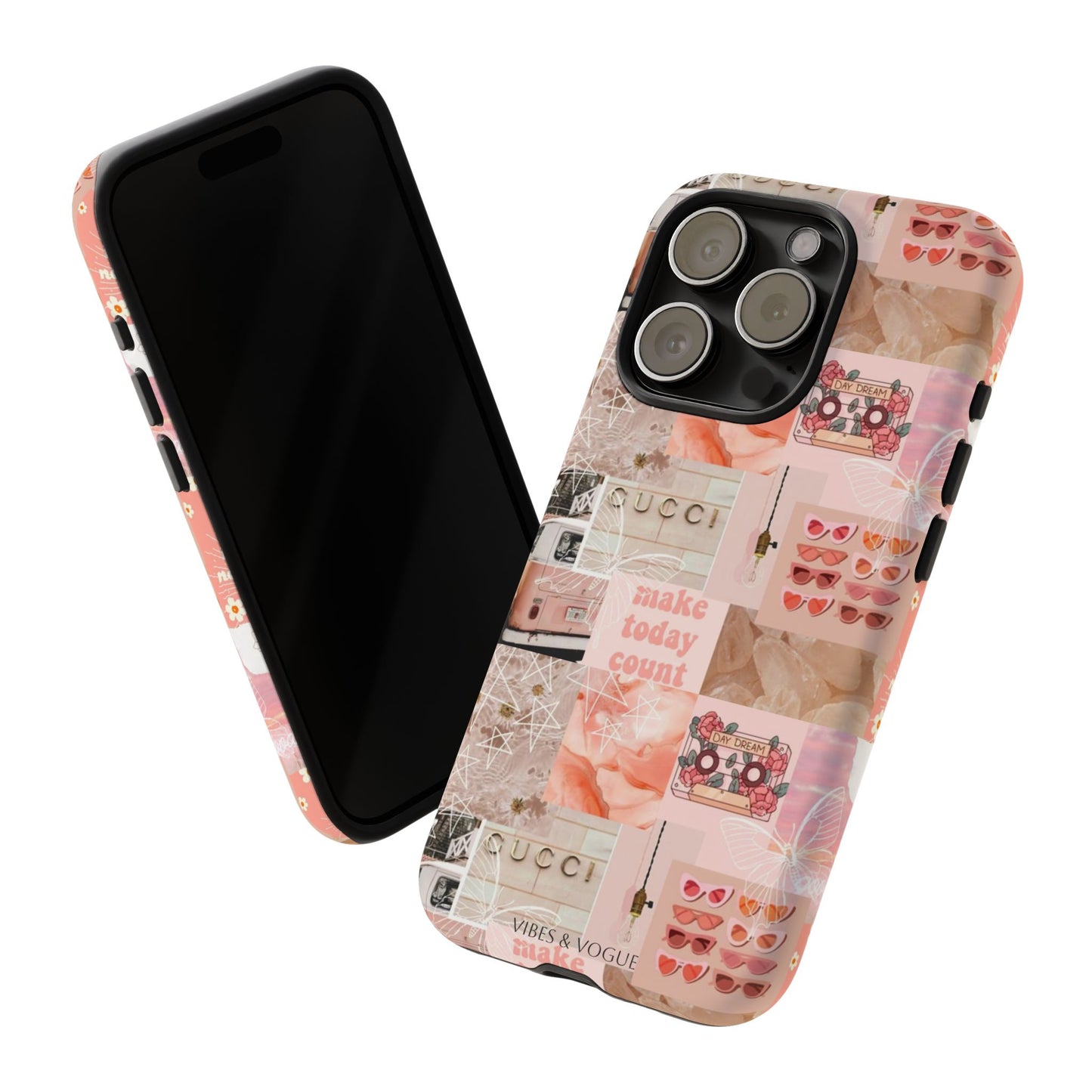 Stylish Phone Case for Trendsetters, Customizable Smartphone Cover, Vibes & Vogue Design, Floral Aesthetic Gift, Unique Tech Accessory