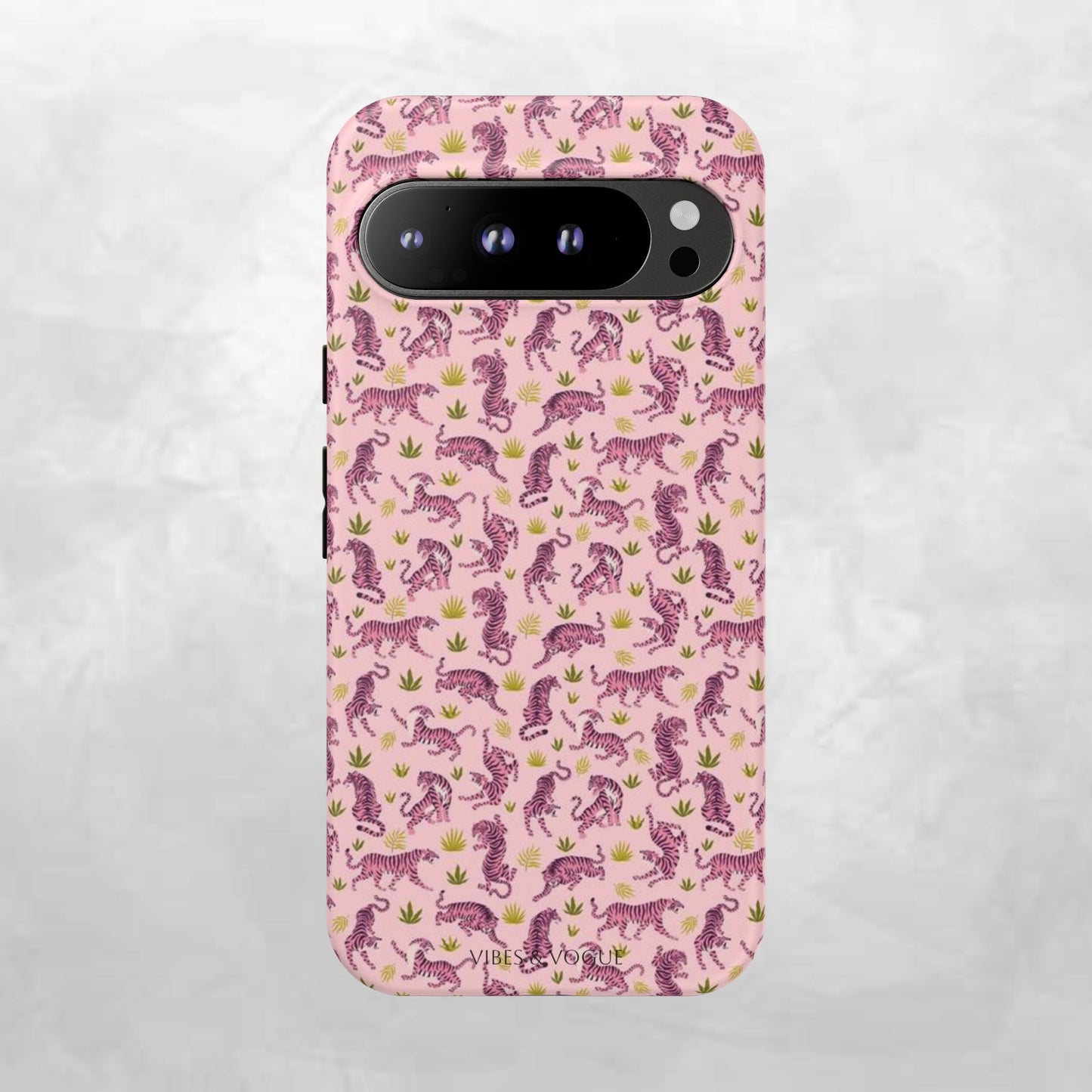 Pink Tiger Pattern Phone Case - Tough Cases