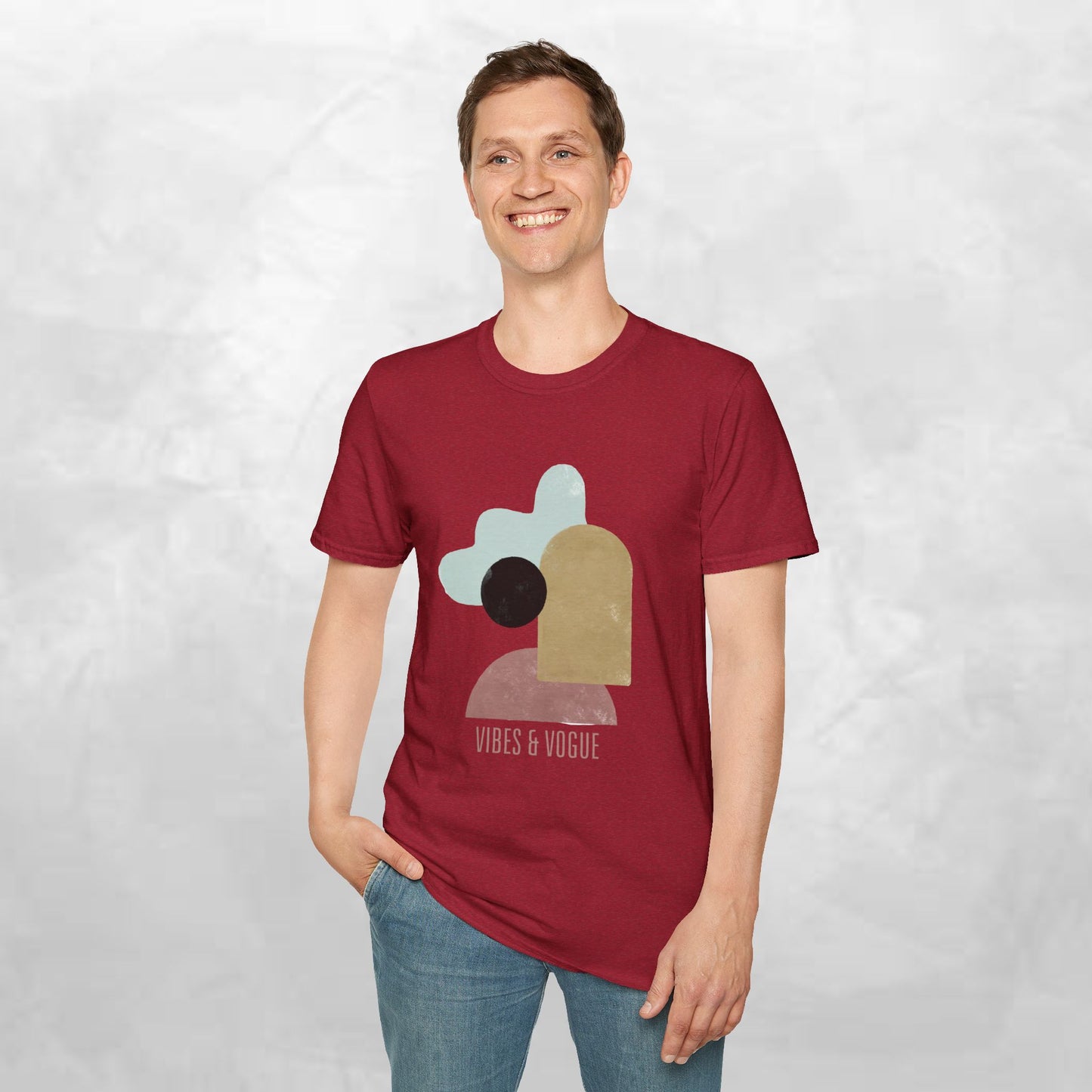 Vibes & Vogue Unisex Softstyle T-Shirt - Trendy Casual Wear for Art Lovers