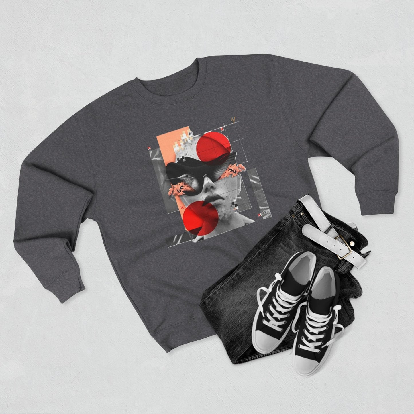 Minimalist Unisex Crewneck Sweatshirt – Cozy Casual Layering for Everyday Style