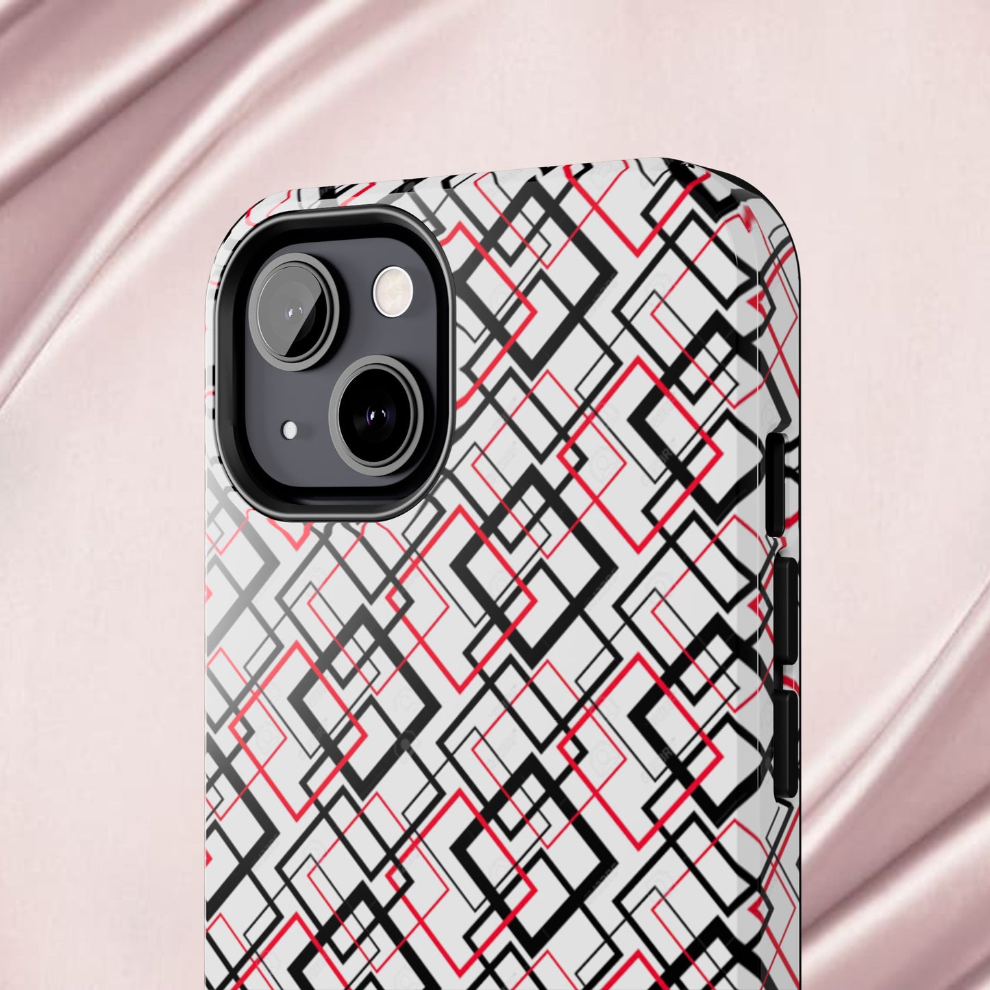 Stylish Geometric Tough Phone Case - Modern Design for Trendsetters