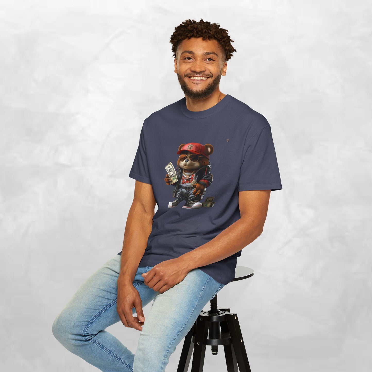 Urban Graffiti Bear T-Shirt, Streetwear Tee, Unisex Graphic Tee, Casual Wear, Gift for Hip-Hop Lovers, Fun and Trendy Fashion