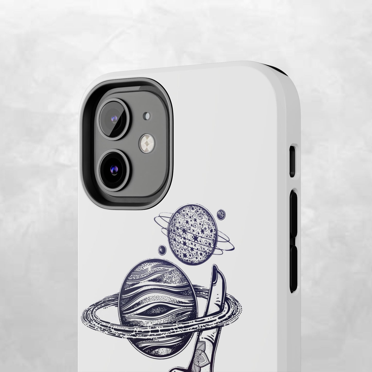 Cosmic Tattoo Phone Case, Unique Galaxy Cell Phone Cover, Gift for Astronomers, Trendy Space Phone Protector, Birthday and Holiday Gift