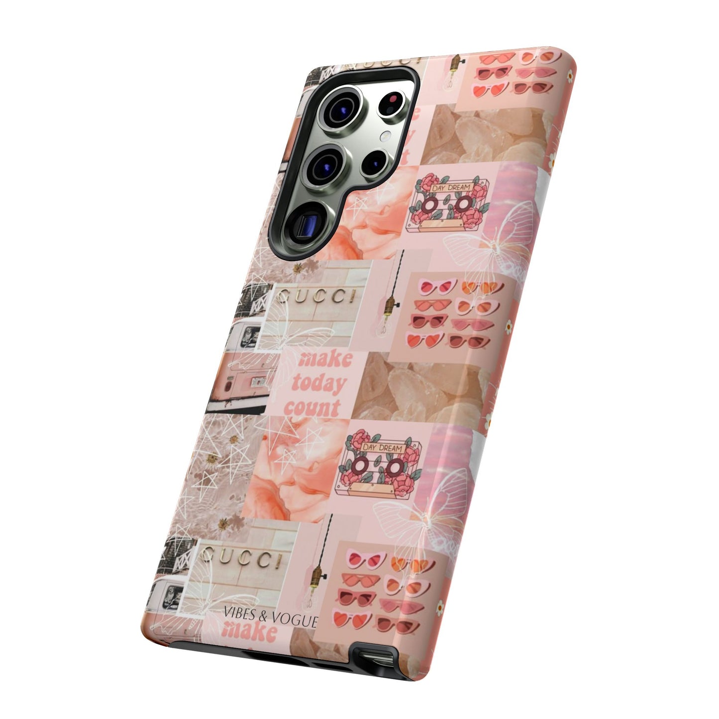 Stylish Phone Case for Trendsetters, Customizable Smartphone Cover, Vibes & Vogue Design, Floral Aesthetic Gift, Unique Tech Accessory