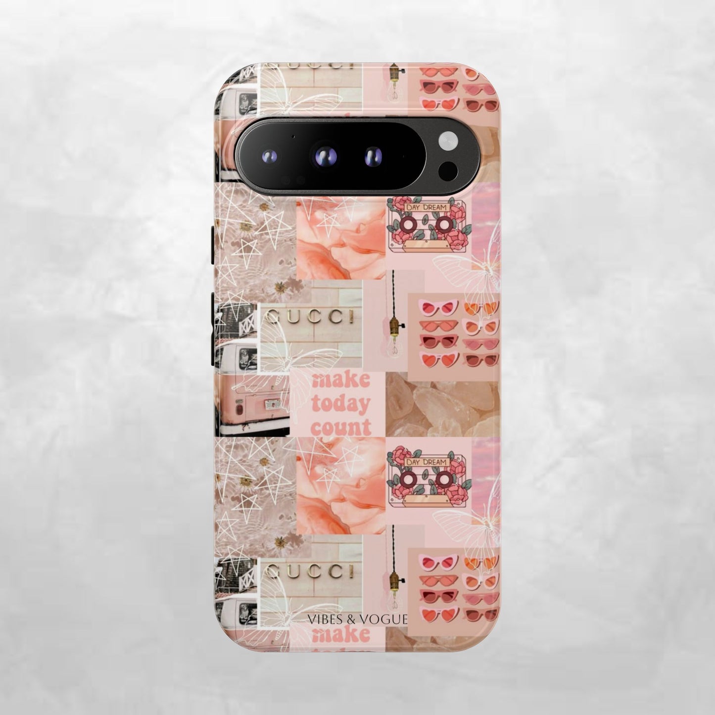 Stylish Phone Case for Trendsetters, Customizable Smartphone Cover, Vibes & Vogue Design, Floral Aesthetic Gift, Unique Tech Accessory