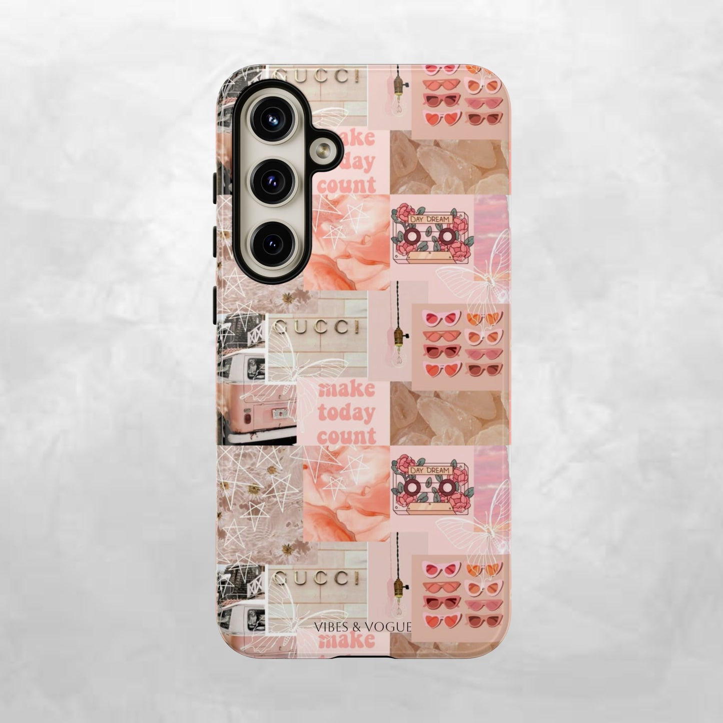 Stylish Phone Case for Trendsetters, Customizable Smartphone Cover, Vibes & Vogue Design, Floral Aesthetic Gift, Unique Tech Accessory