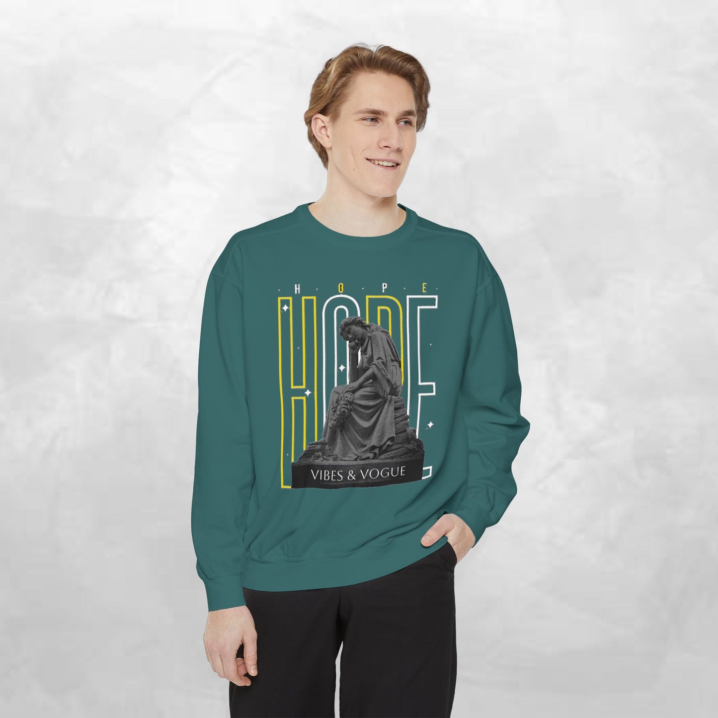 Hope Graphic Sweatshirt, Inspirational Apparel, Casual Unisex Sweater, Motivational Clothing, Gift for Her, Cozy Fashion