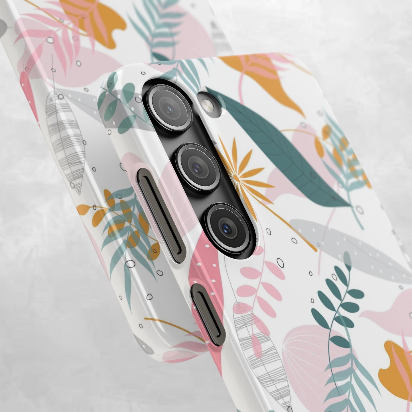 Floral Snap Case - Stylish Phone Protector with Botanical Design