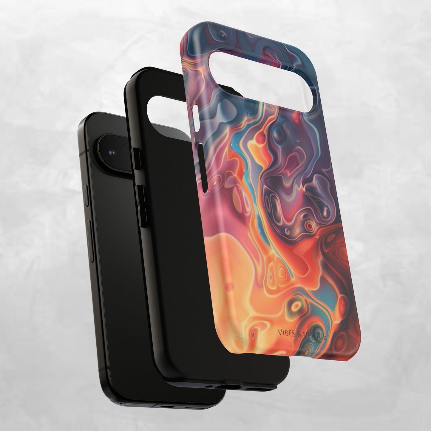 Colorful Phone Case, Abstract Print Cover, Tough Cases for Protection, Gift for Her, Modern Design, Trendy Mobile Accessory