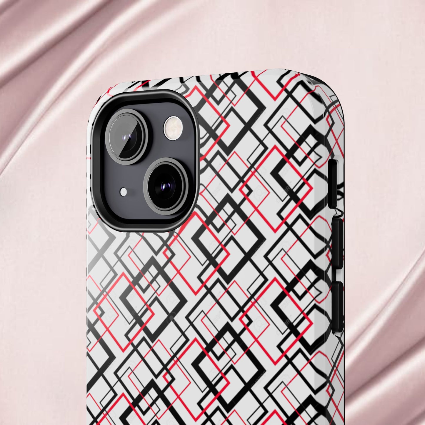 Stylish Geometric Tough Phone Case - Modern Design for Trendsetters