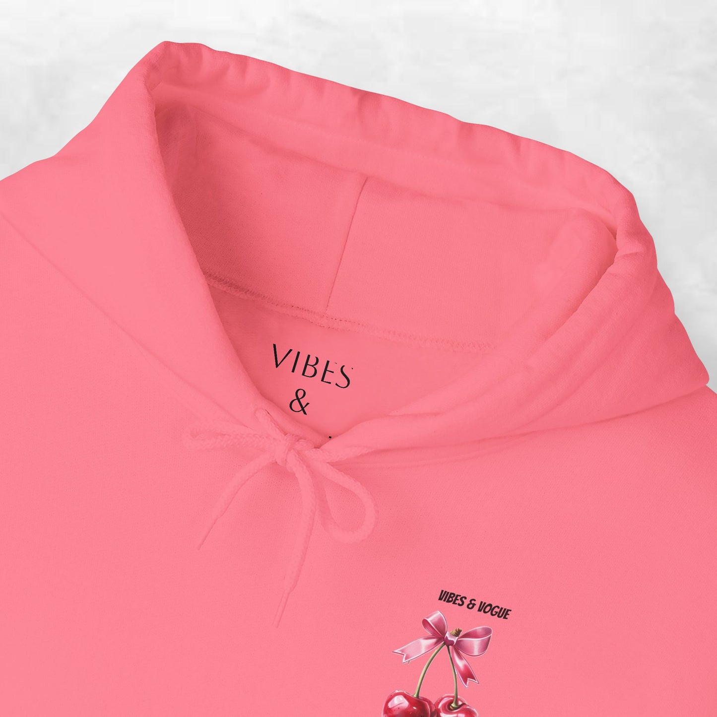 Cherry Bow Unisex Hoodie - Sweet, Cozy Style for Spring, Casual Wear, Gift for Birthdays, Summer Fun, Festival Fashion