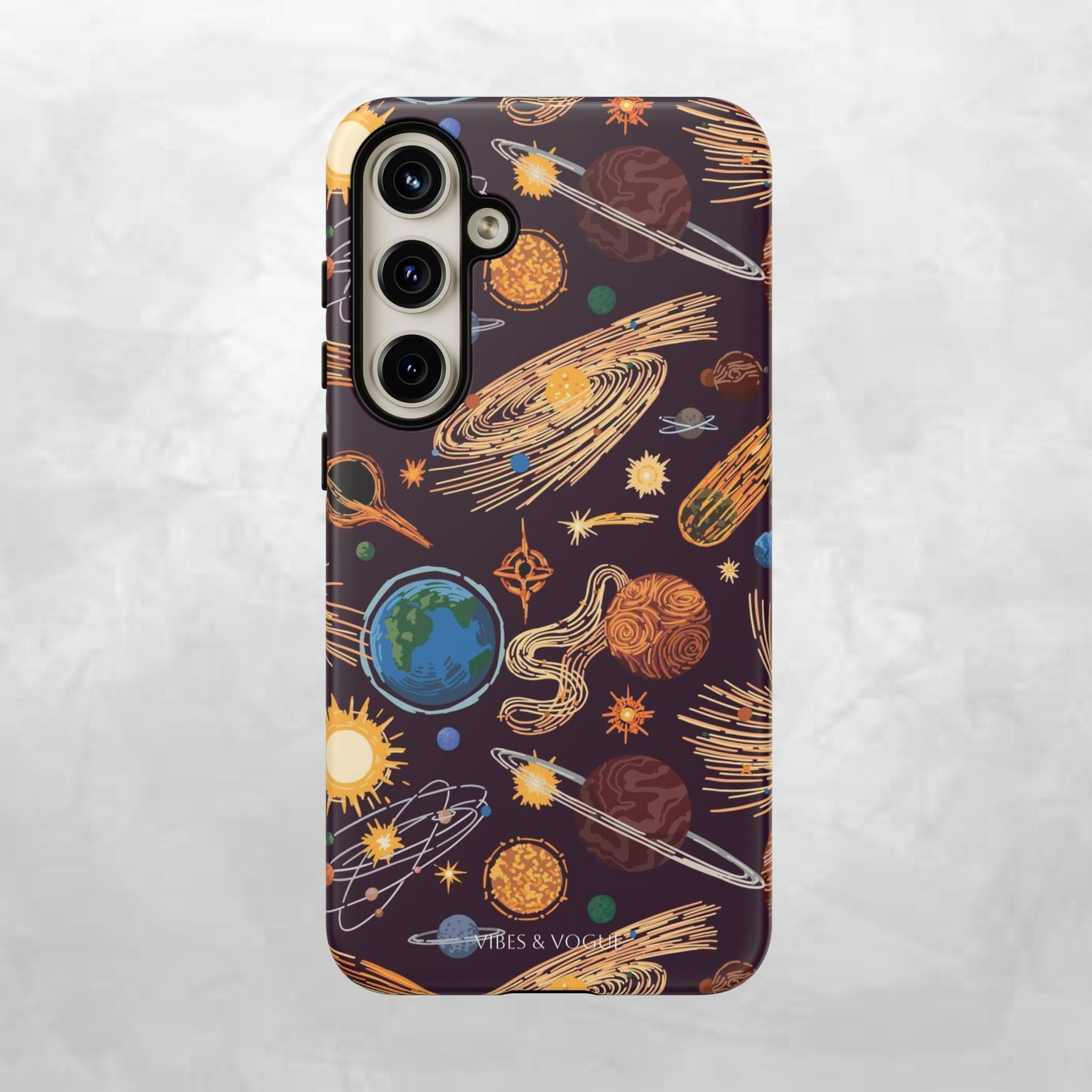 Space-Themed Phone Case - Cosmic Galaxy Design, Durable Protective Cover, Unique Gift, Celestial Lover's Accessory