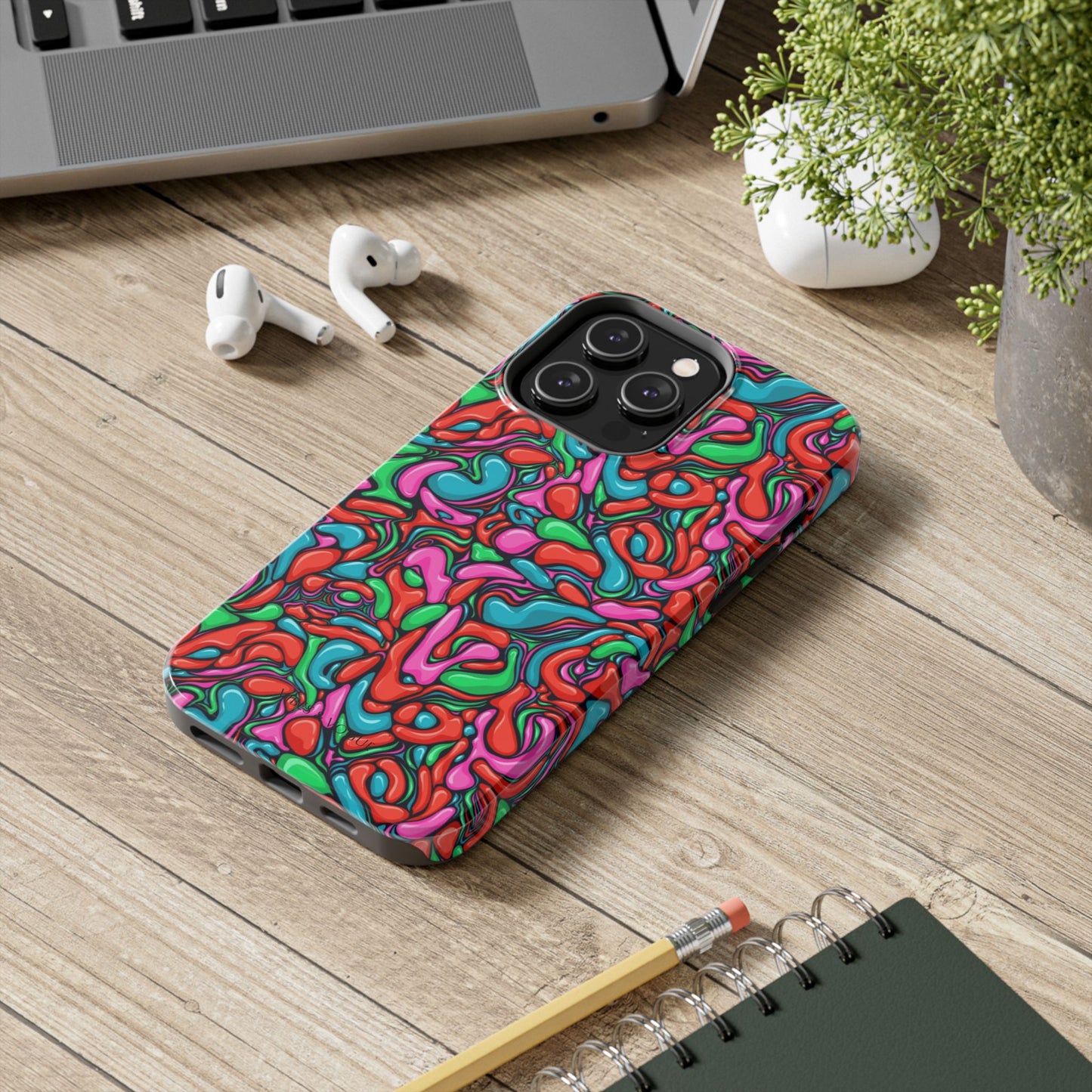 Vibrant Tough Phone Cases - Colorful Abstract Designs for Teens & Adults, Perfect Gift for Birthdays, Holidays, & Everyday Use