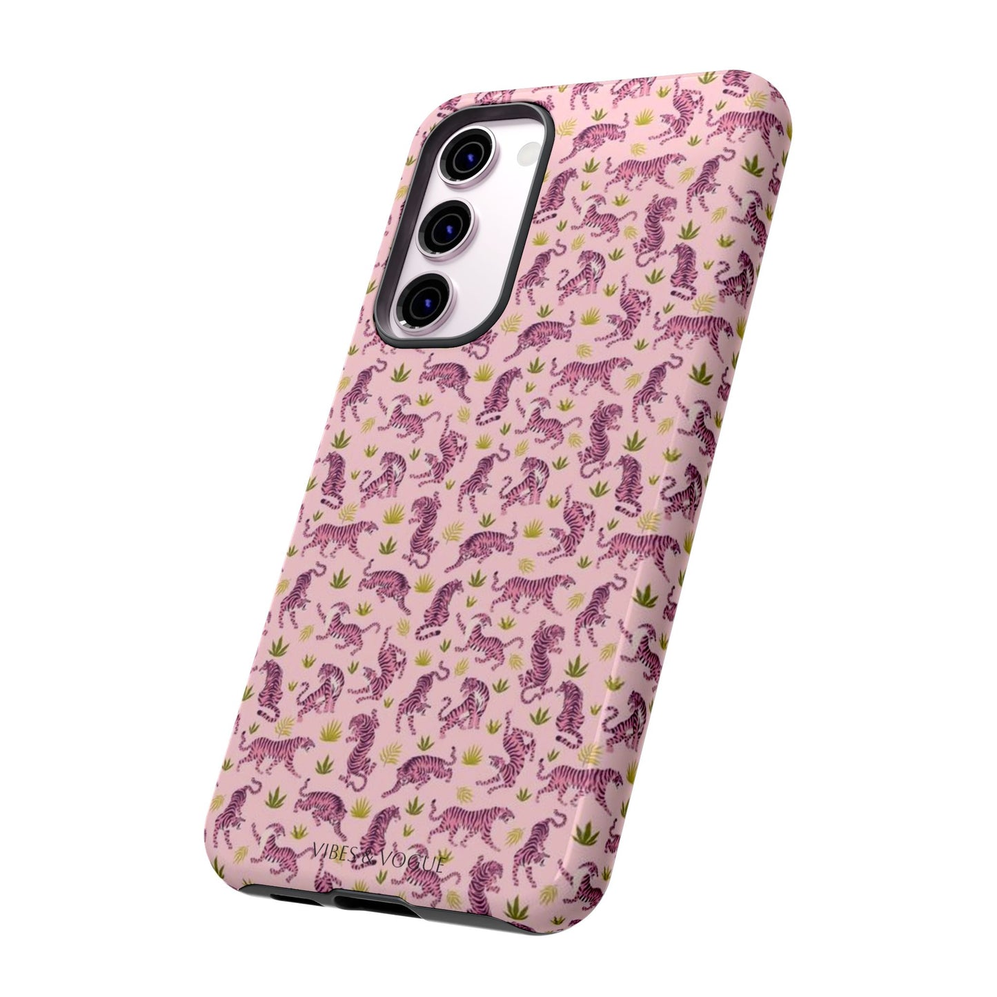 Pink Tiger Pattern Phone Case - Tough Cases