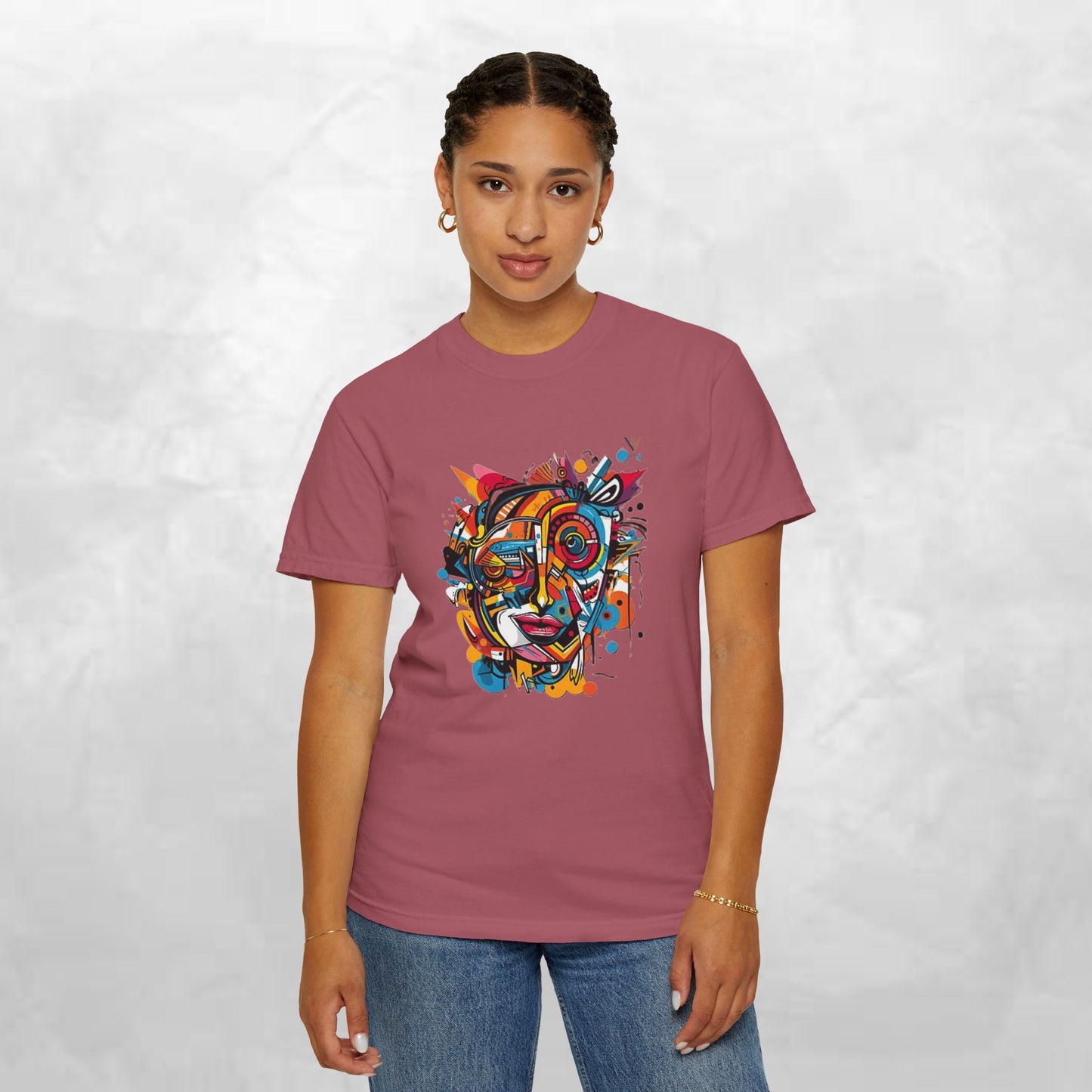 Vibrant Abstract Art Unisex T-Shirt - Casual Wear for Art Lovers