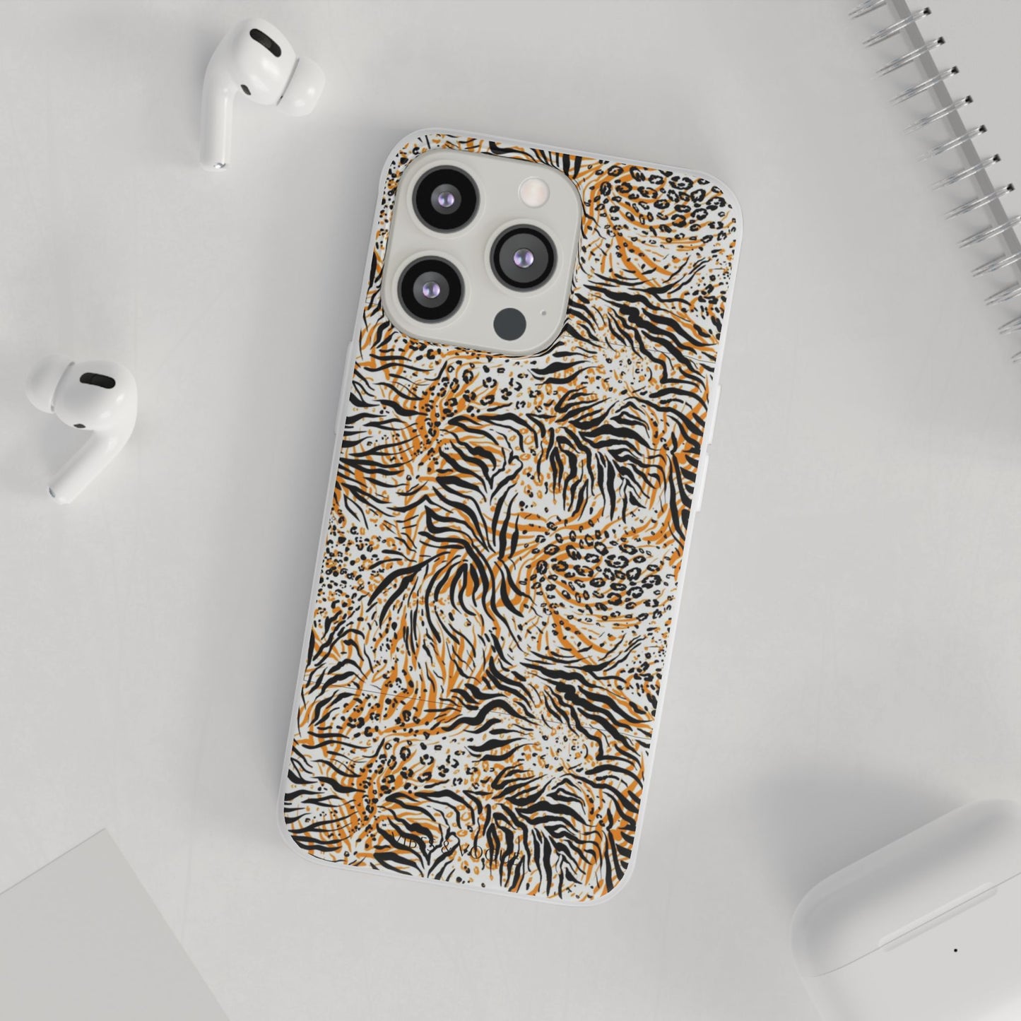 Wild Animal Print Flexi Case for iPhone - Fierce & Trendy Design