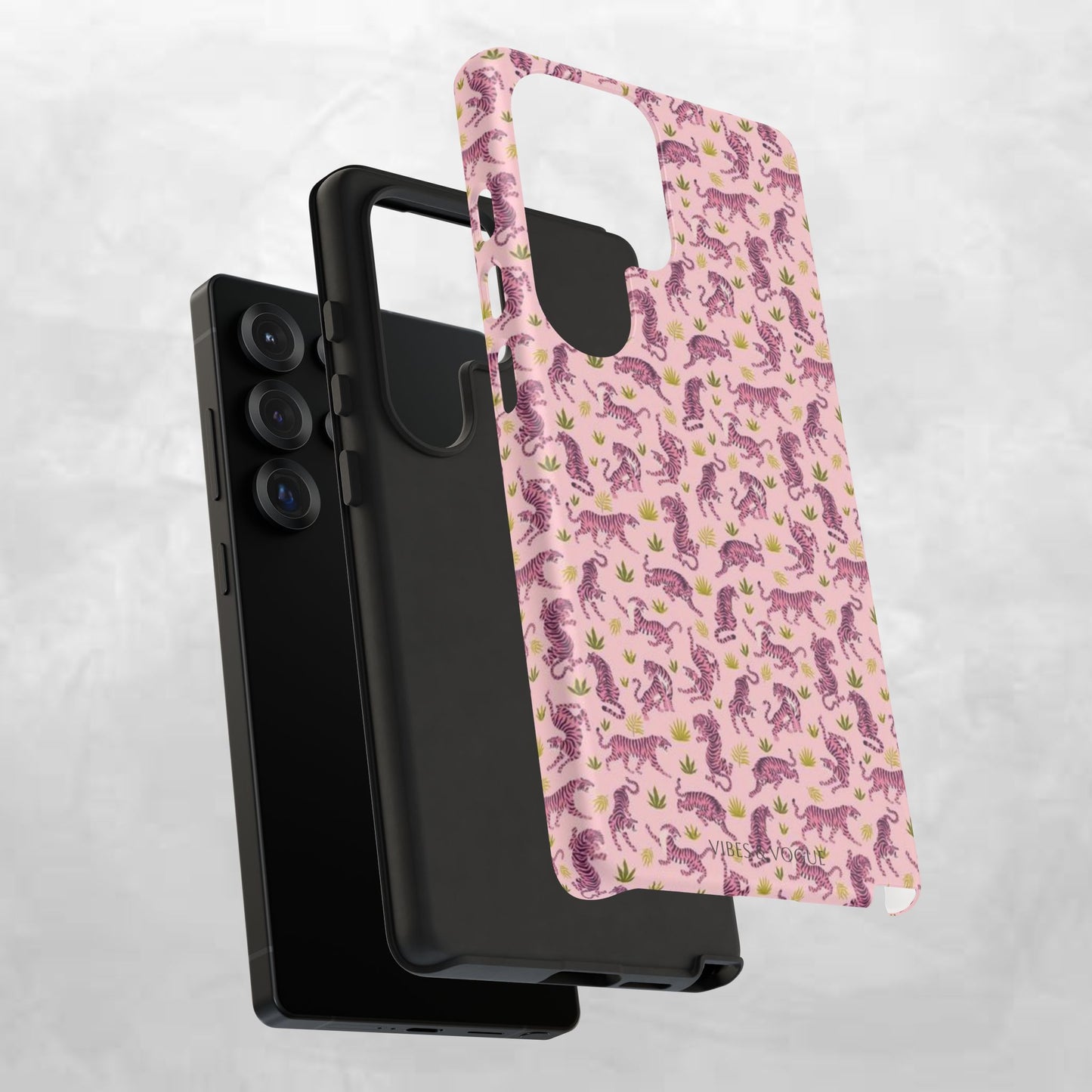 Pink Tiger Pattern Phone Case - Tough Cases
