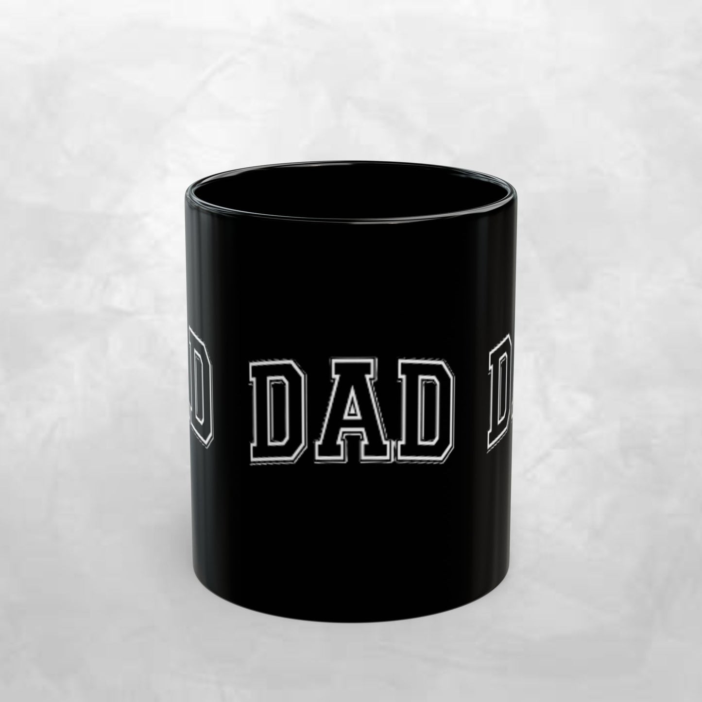Personalized Dad Mug, Black Coffee Cup for Father’s Day, Gift for Dads, Customizable Drinkware, Unique Dad Gift Idea, Coffee Lover Mug
