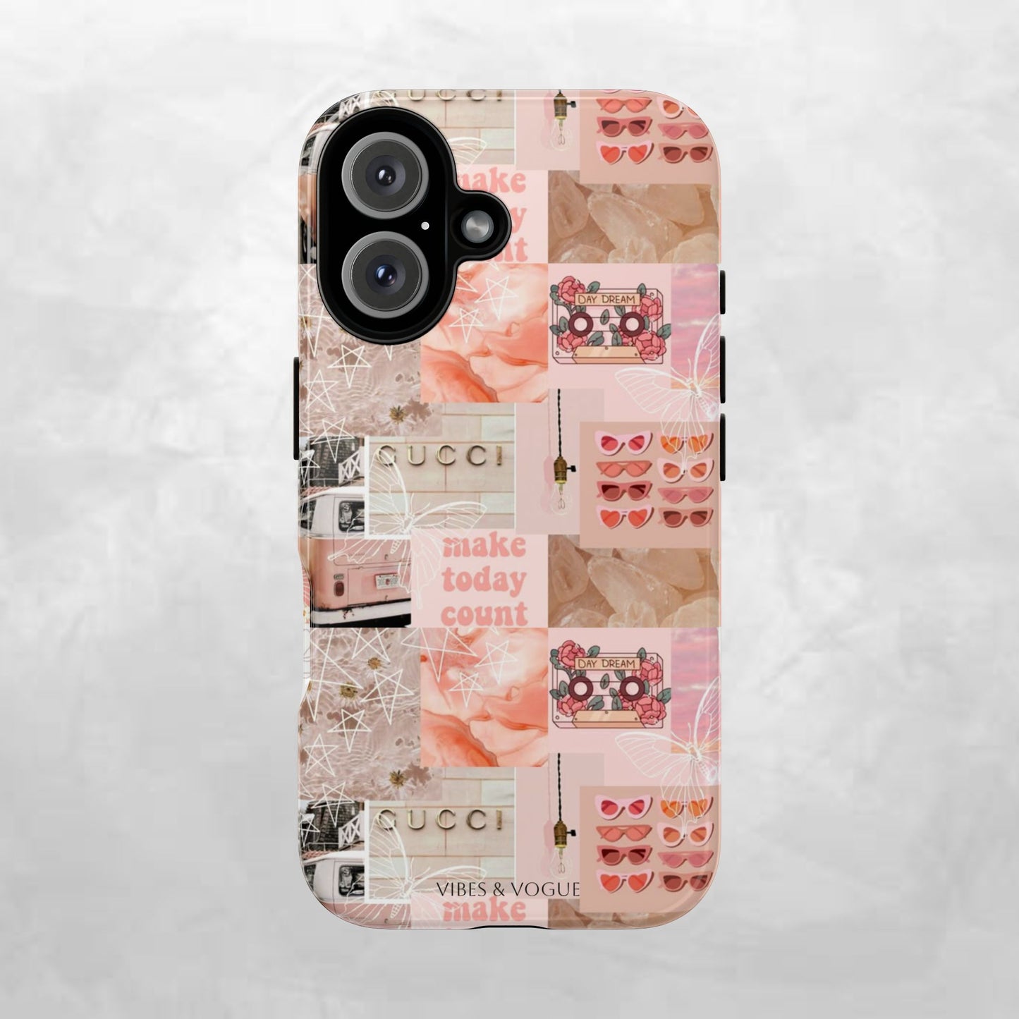 Stylish Phone Case for Trendsetters, Customizable Smartphone Cover, Vibes & Vogue Design, Floral Aesthetic Gift, Unique Tech Accessory