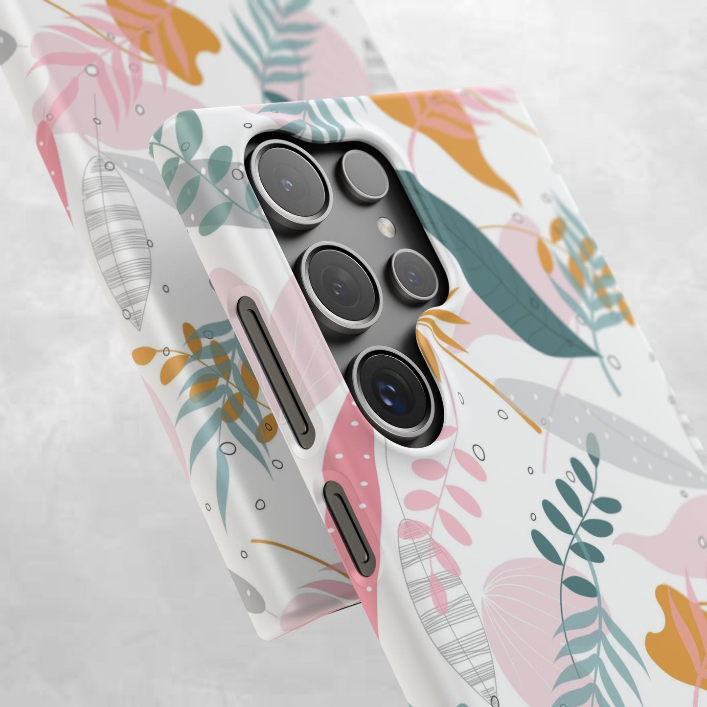Floral Snap Case - Stylish Phone Protector with Botanical Design