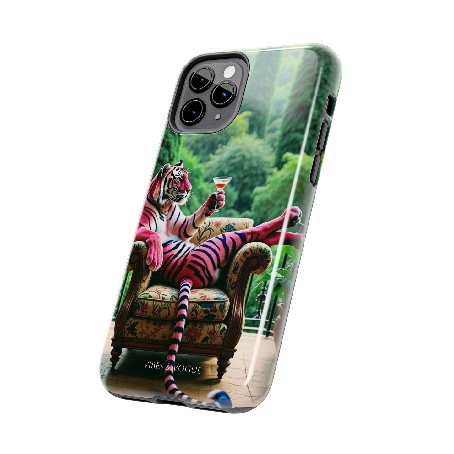 Relaxed Tiger Phone Case | Tough Case for Animal Lovers, Unique Gift for Friends, Stylish Tech Accessories, Fun Phone Cover, Vibrant Design
